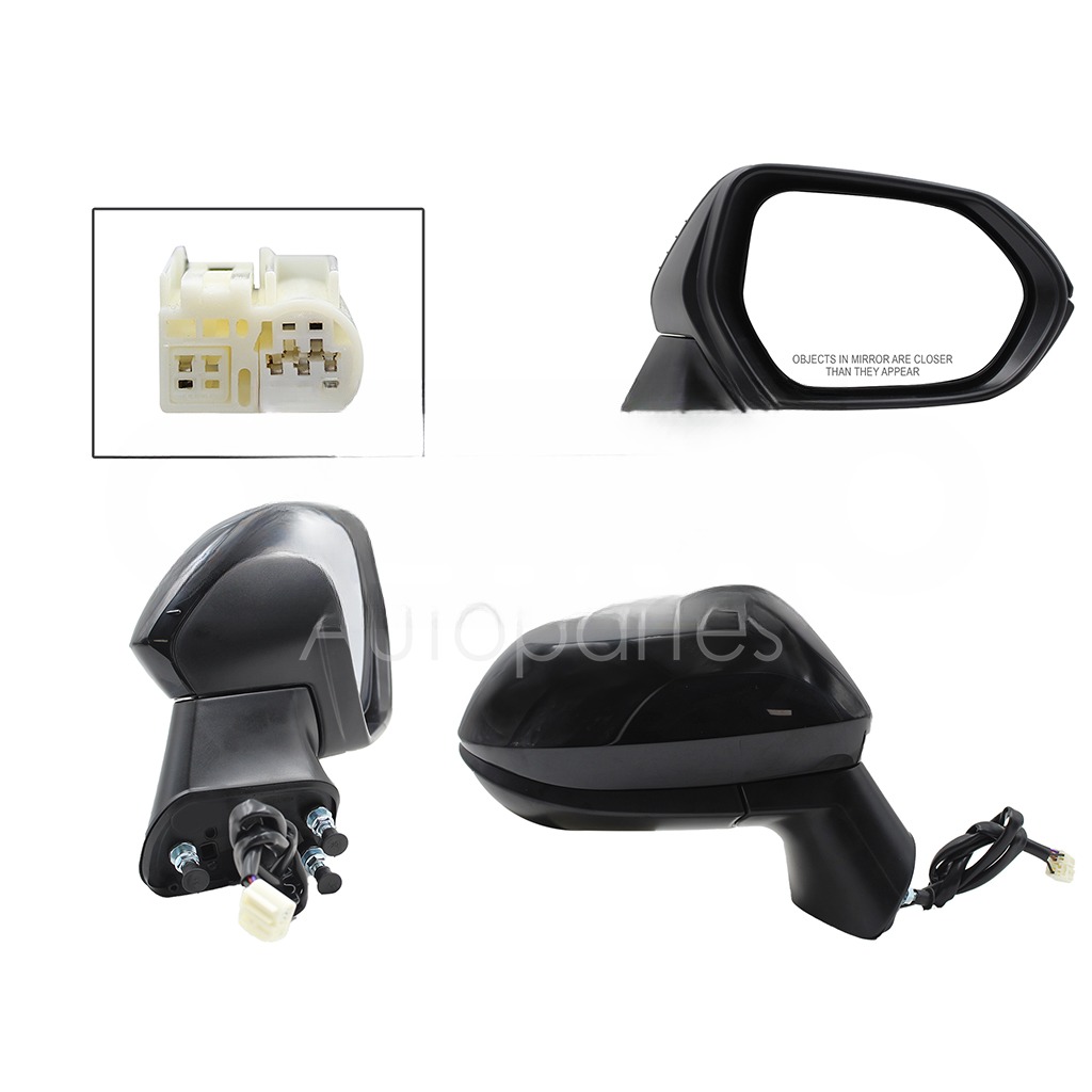 ESPEJO DER ELECT NEGRO P/PINTAR C/DESEMPAÑANTE (5PINES)