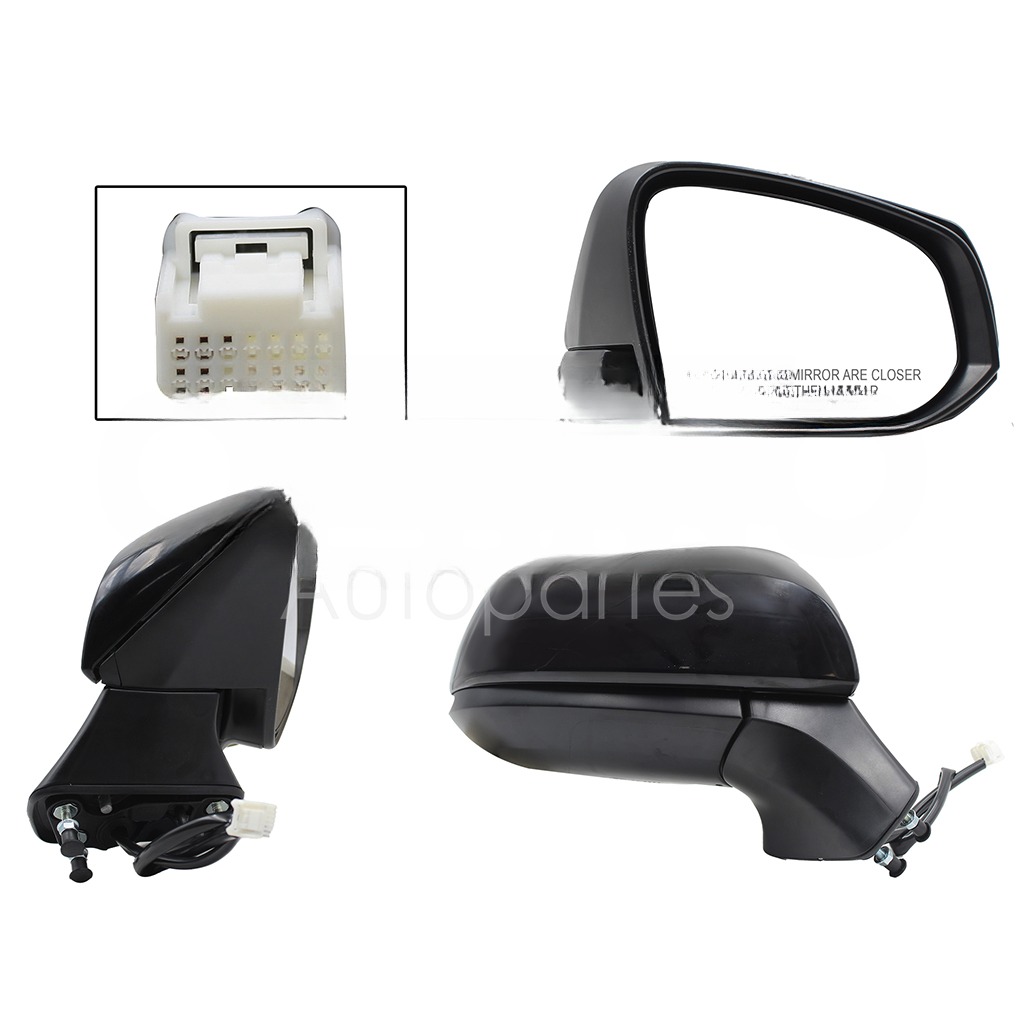 ESPEJO DER ELECT NEGRO P/PINTAR C/DESEMPAÑANTE (5PINES)