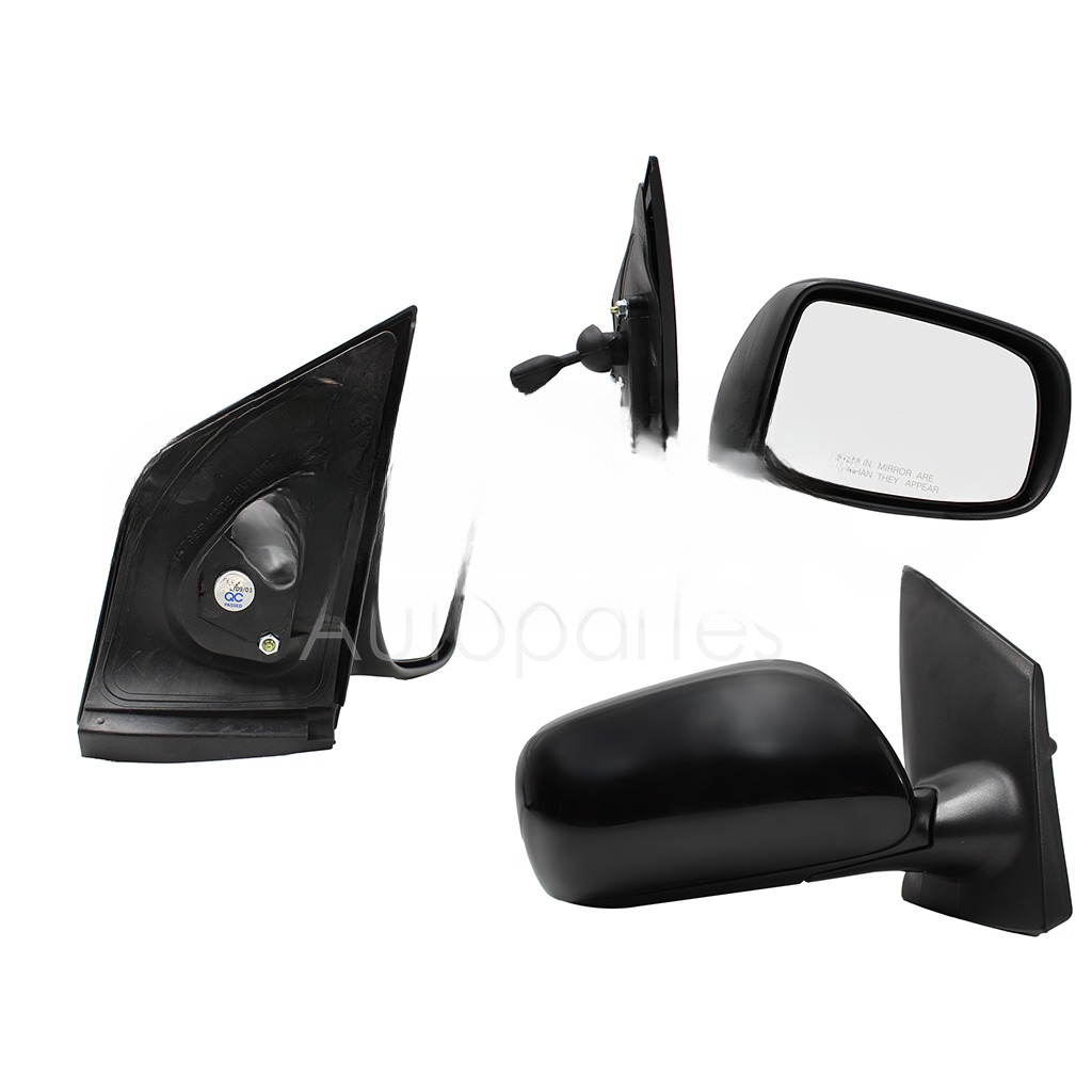 ESPEJO DER MANUAL NEGRO P/PINTAR C/CONTROL 4PTAS