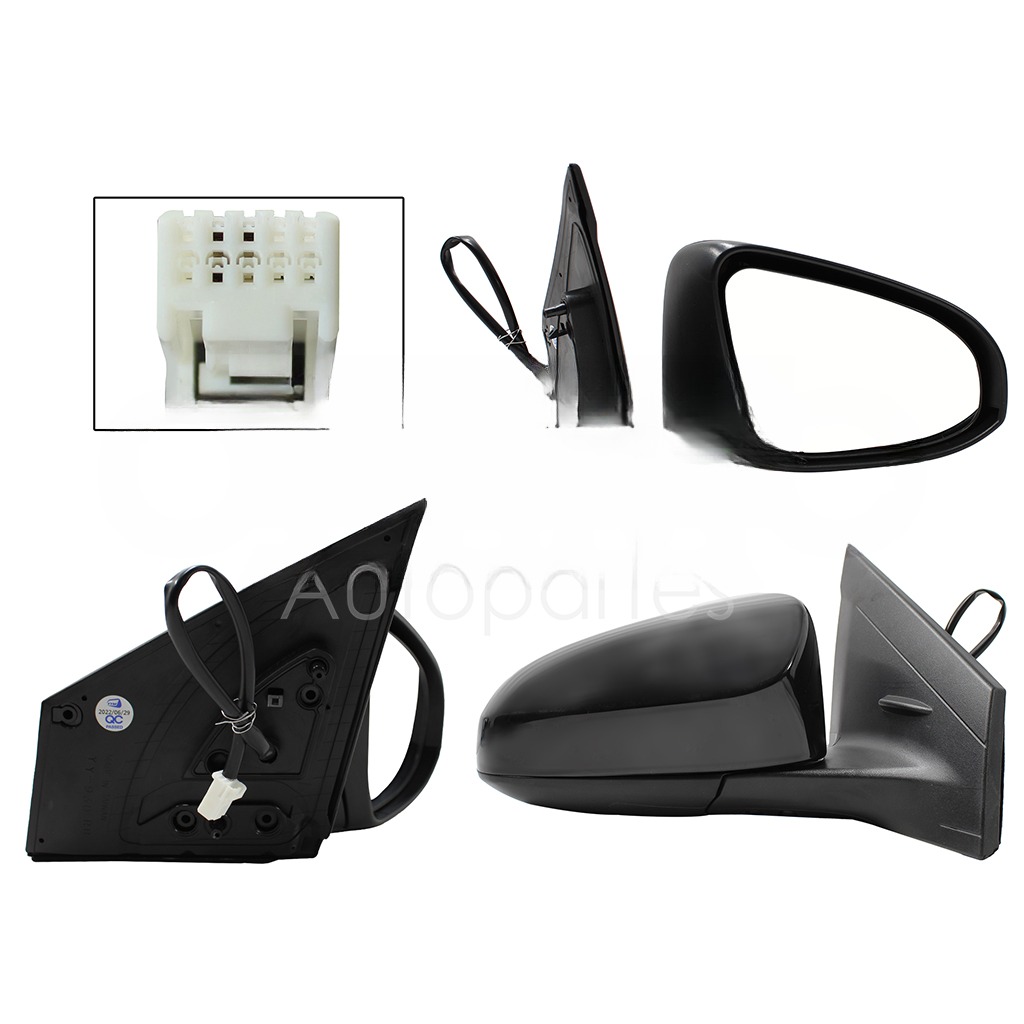 ESPEJO DER ELECT NEGRO P/PINTAR C/DESEMPAÑANTE (3PINES) (SEDAN/H-BACK)