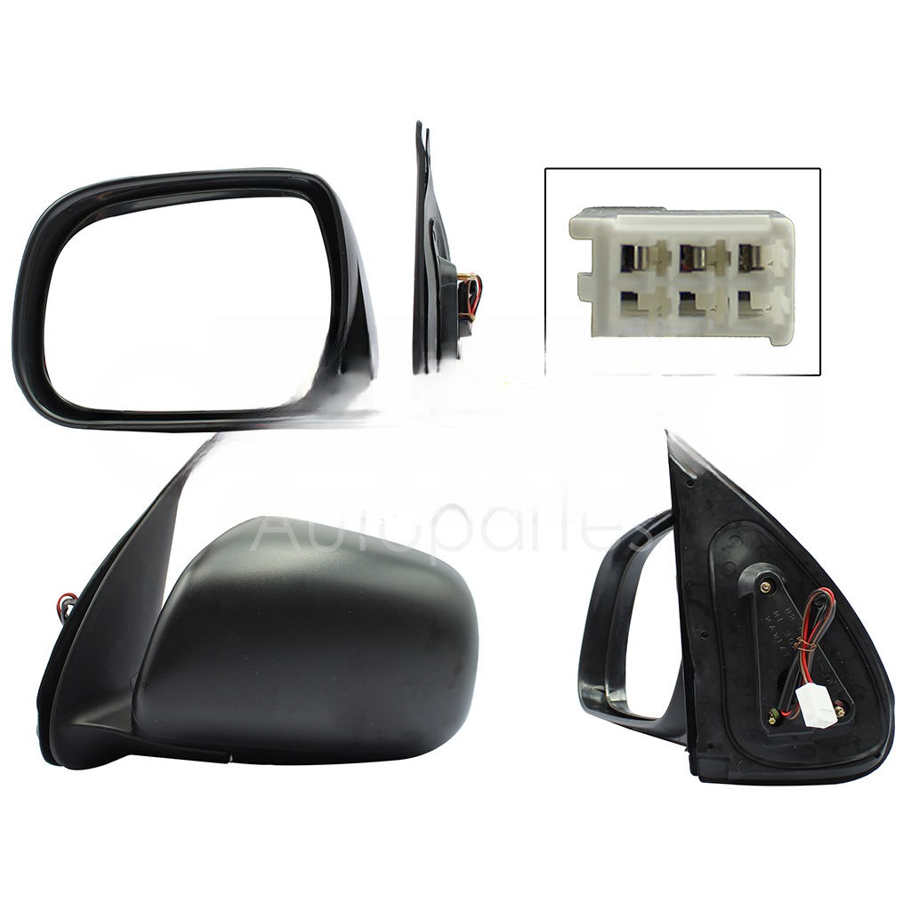 ESPEJO IZQ ELECT NEGRO POROSO (3PINES)