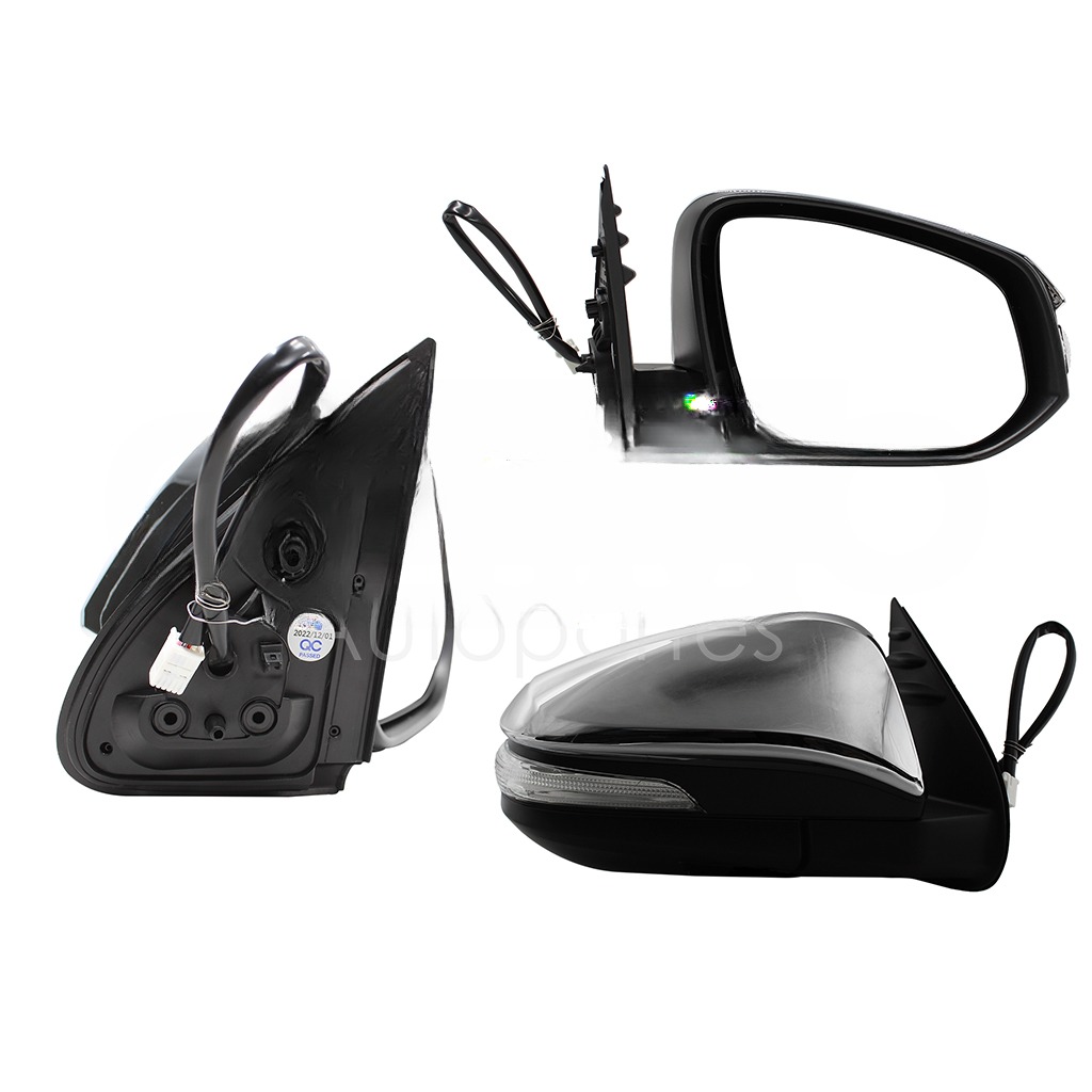 ESPEJO DER ELECT CROMO C/LUZ DIRECCIONAL (5PINES) (LUJO)