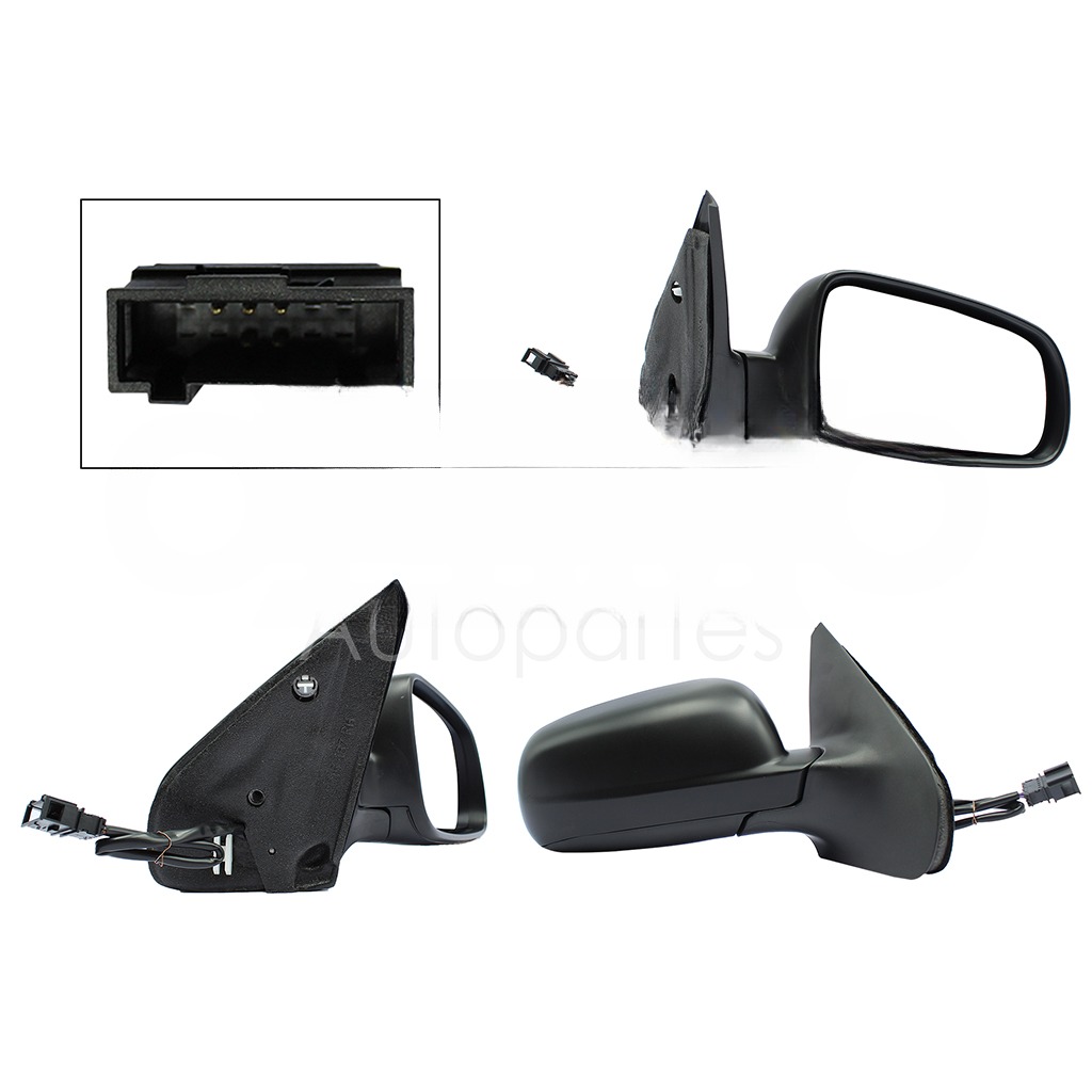 ESPEJO DER ELECT NEGRO P/PINTAR (5PINES)