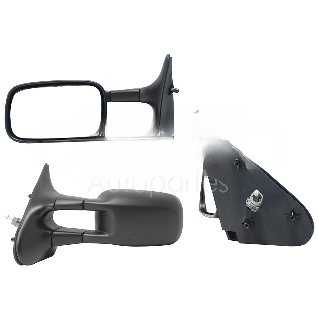 ESPEJO IZQ MANUAL NEGRO LISO C/CONTROL