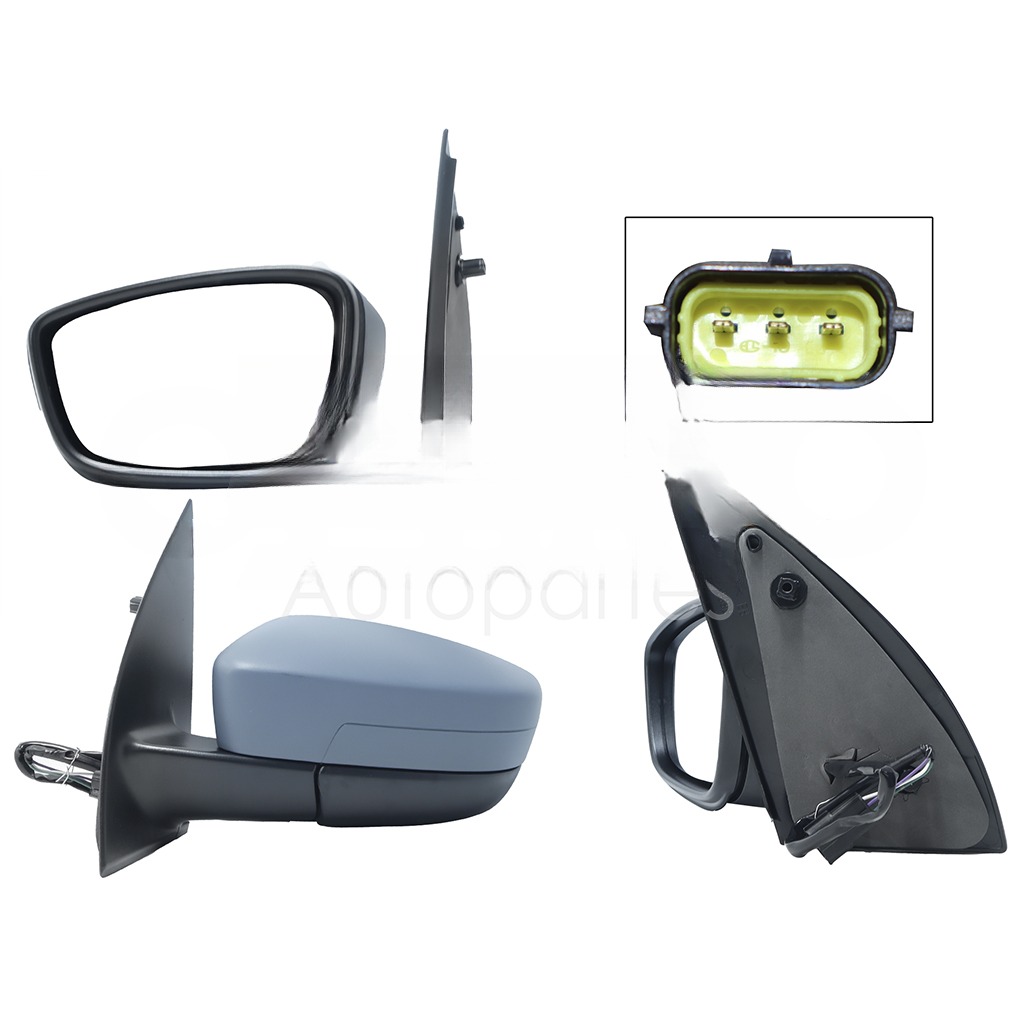 ESPEJO IZQ ELECT GRIS P/PINTAR (3PINES)