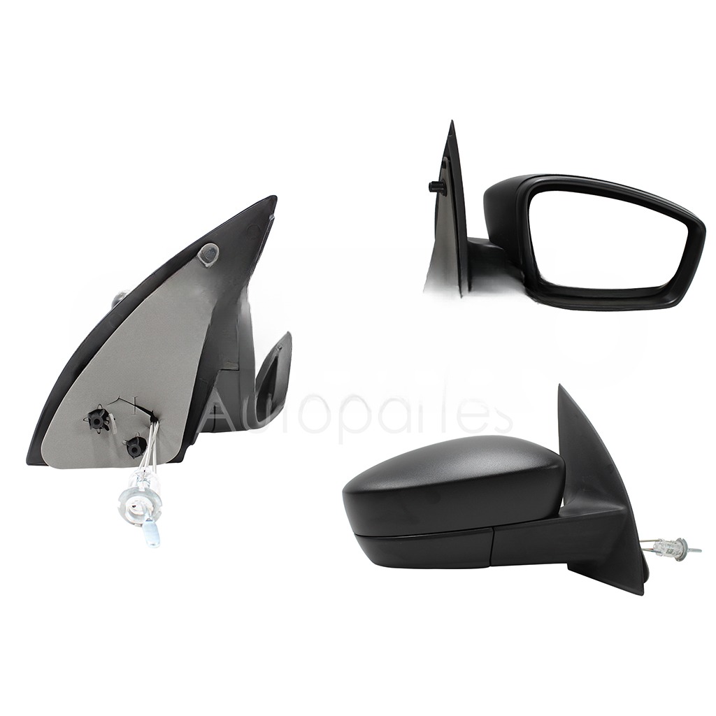 ESPEJO DER MANUAL NEGRO POROSO C/CONTROL