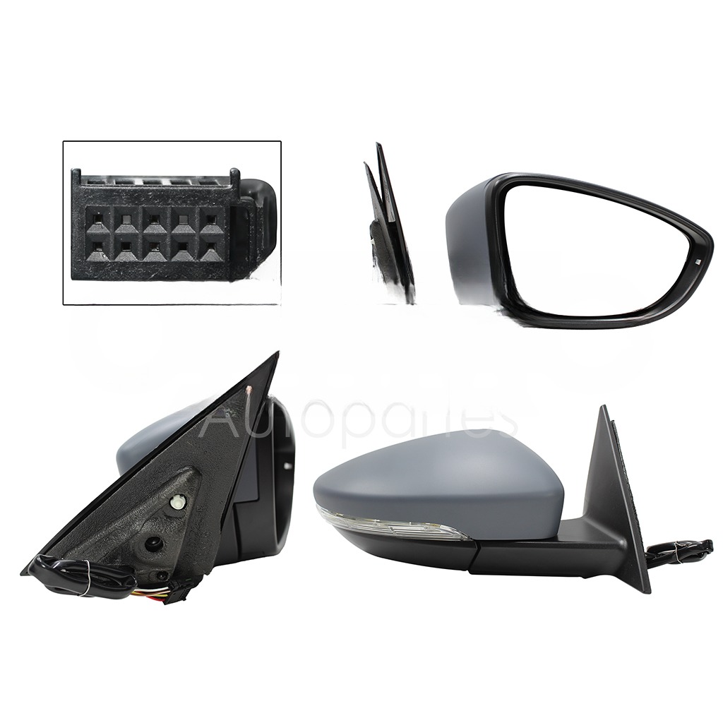 ESPEJO DER ELECT GRIS P/PINTAR C/LUZ DIRECCIONAL C/DESEMPAÑANTE (6PINES)