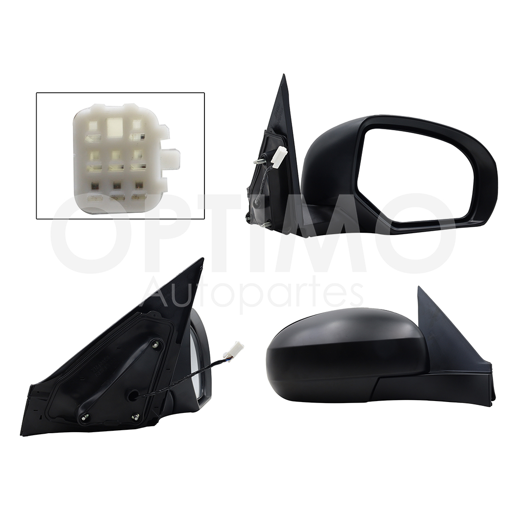 ESPEJO DER ELECT NEGRO P/PINTAR (3PINES)