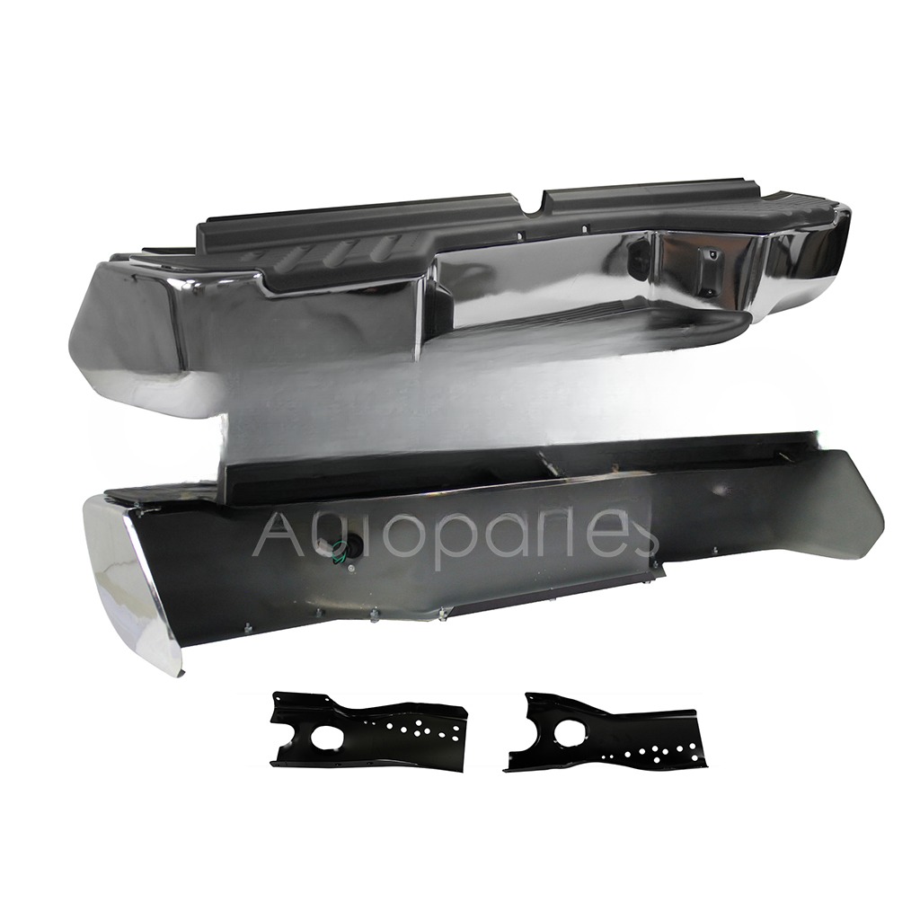 DEFENSA TRASERA CROMADA COMPLETA C/BRACKS