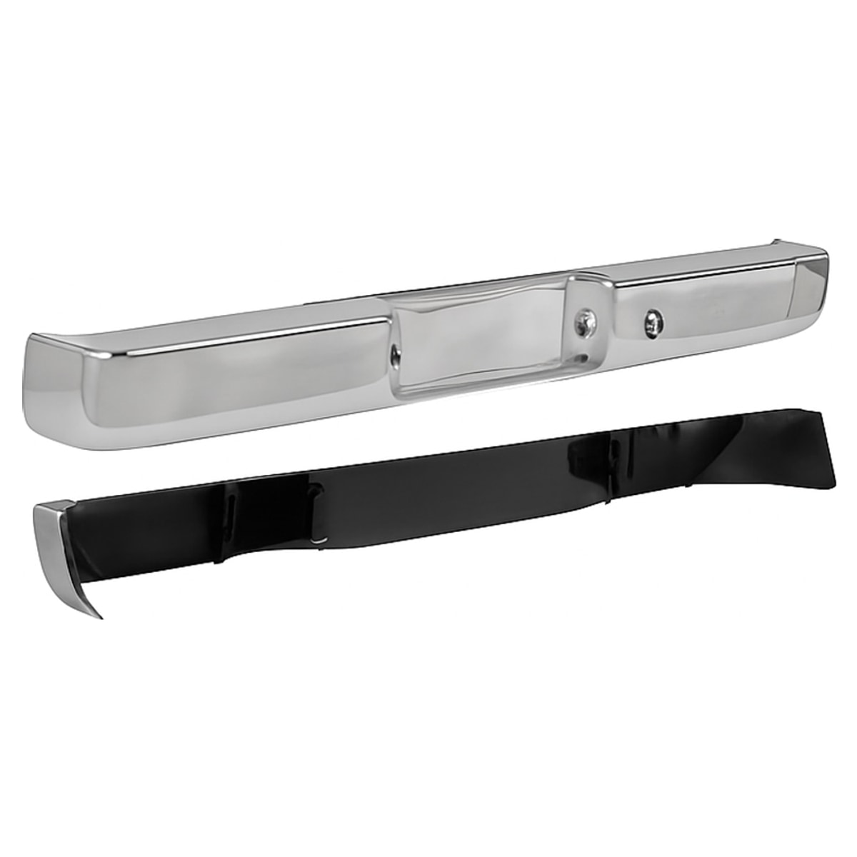DEFENSA TRASERA CROMADA COMPLETA S/BRACKS