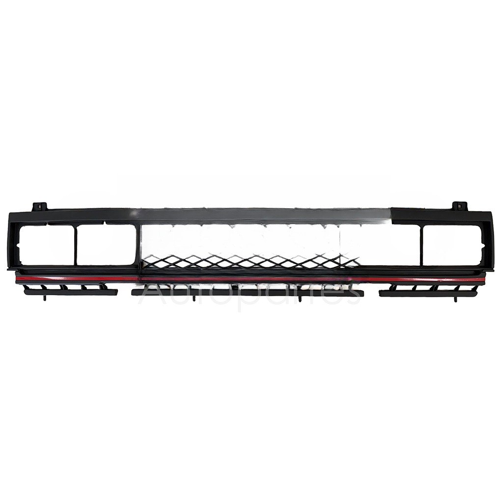 PARRILLA NEGRA ROMBOS LINEA ROJA