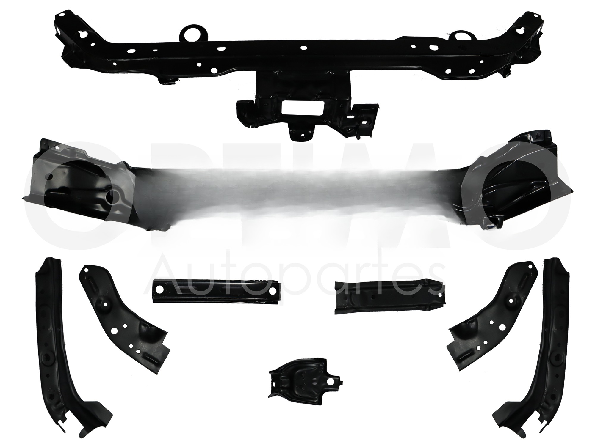 MARCO RADIADOR METAL COMPLETO (9PIEZAS)