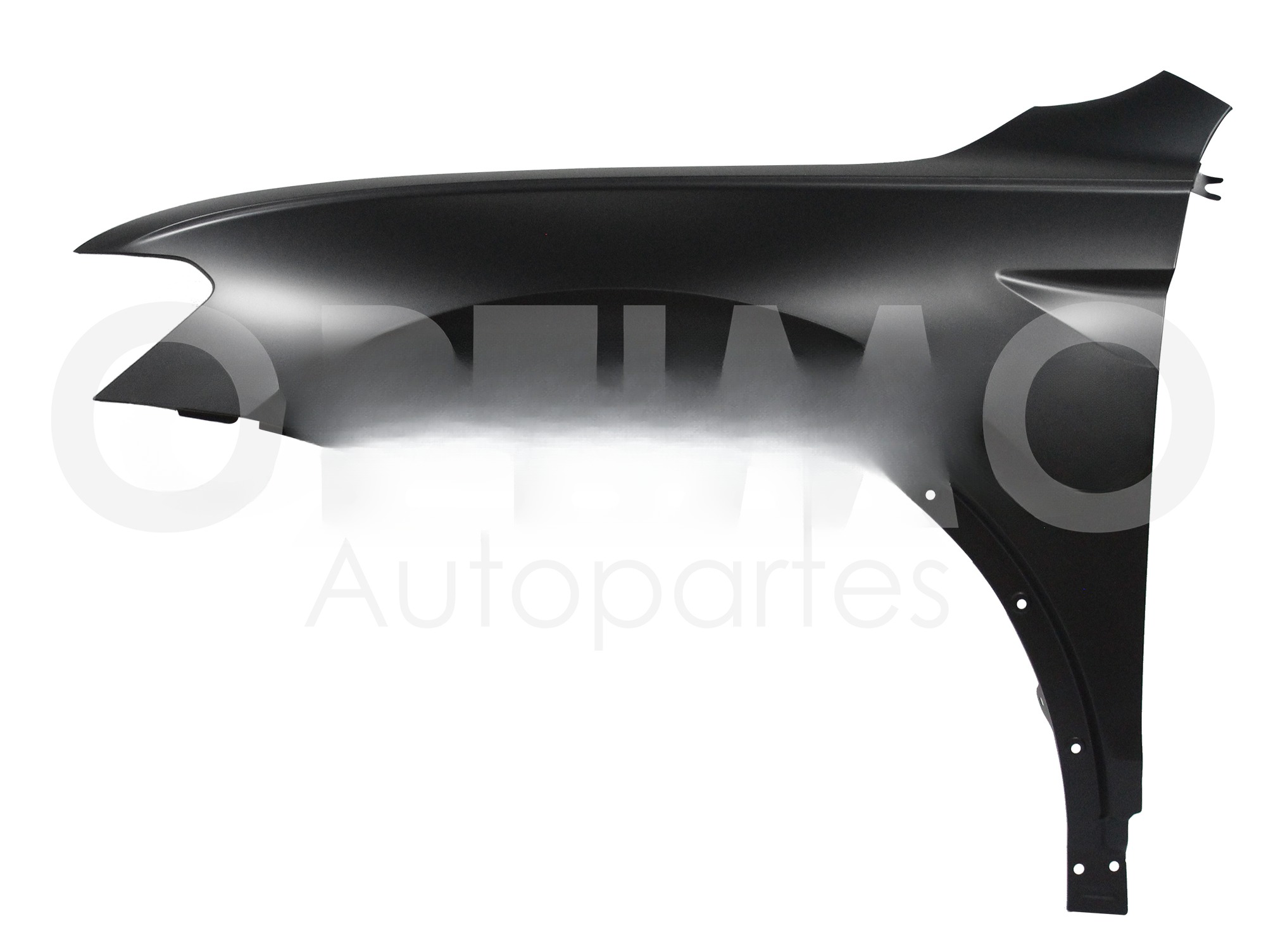 SALPICADERA IZQ S/HOYO P/CUARTO C/HOYO P/CANTONERA (COLOR/NEGRO)