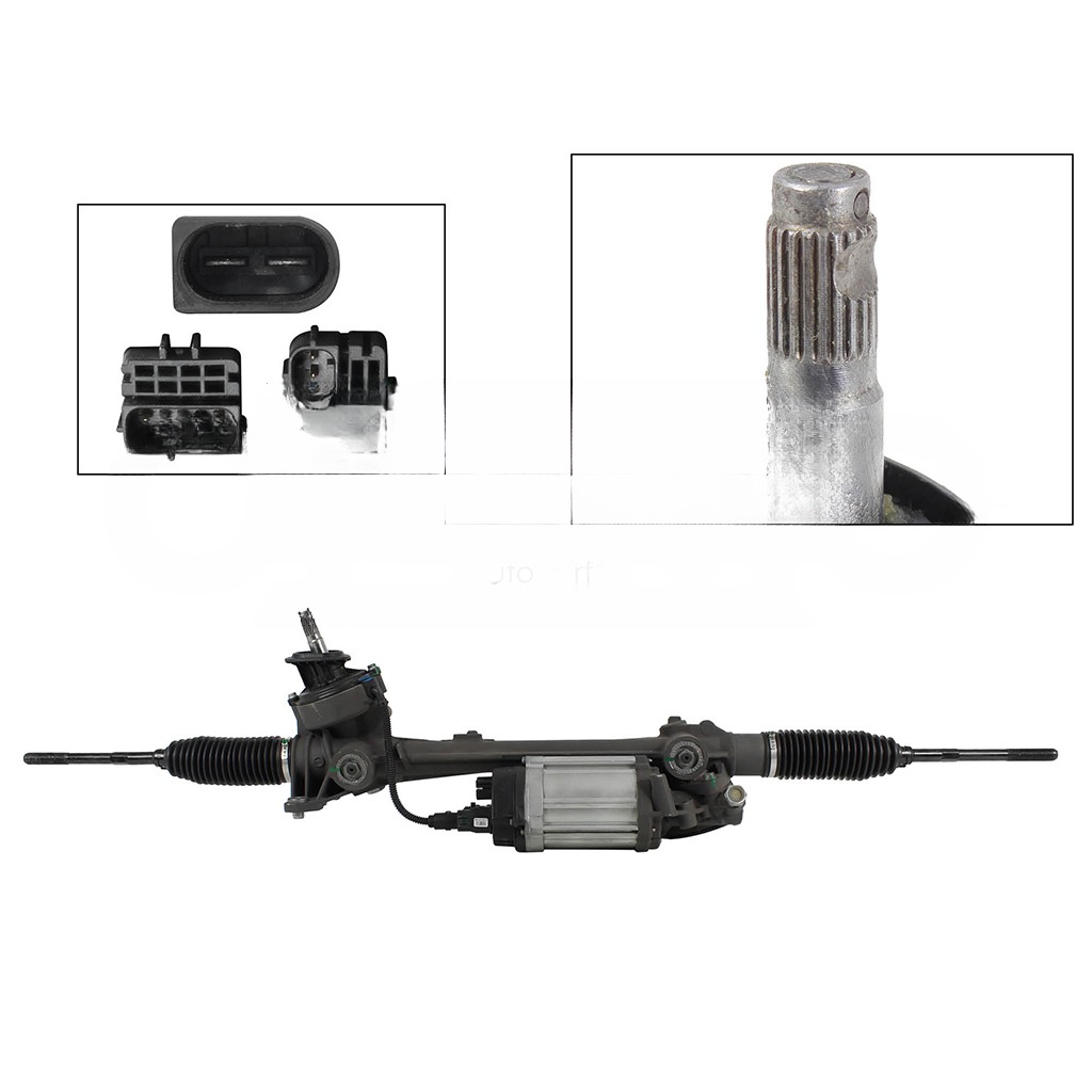 CAJA DE DIREC ELECTRONICA C/MODULO GRANDE C/SENSOR C/BIEL S/TER (JT A6 GLI/GOLF A5-A6/TIGUAN/PASSAT)