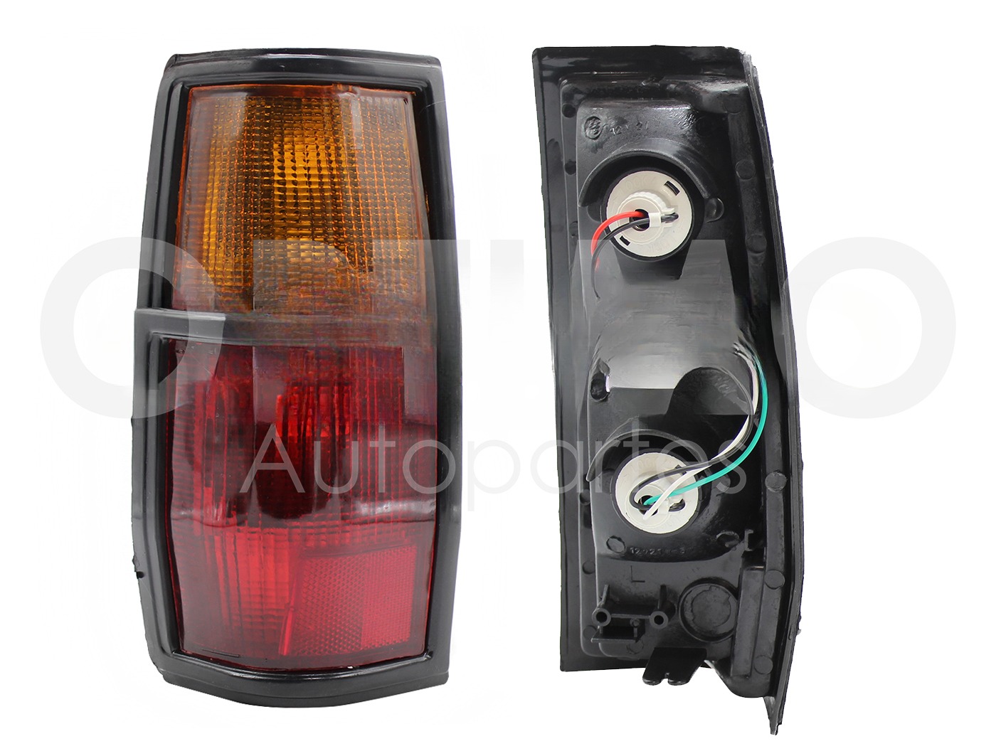 CALAVERA IZQ C/ARNES FILO NEGRO (AMBAR/ROJO)