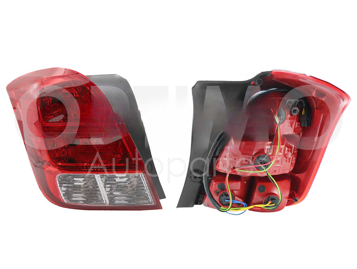 CALAVERA IZQ S/ARNES (ROJO/ROJO/BLANCO)