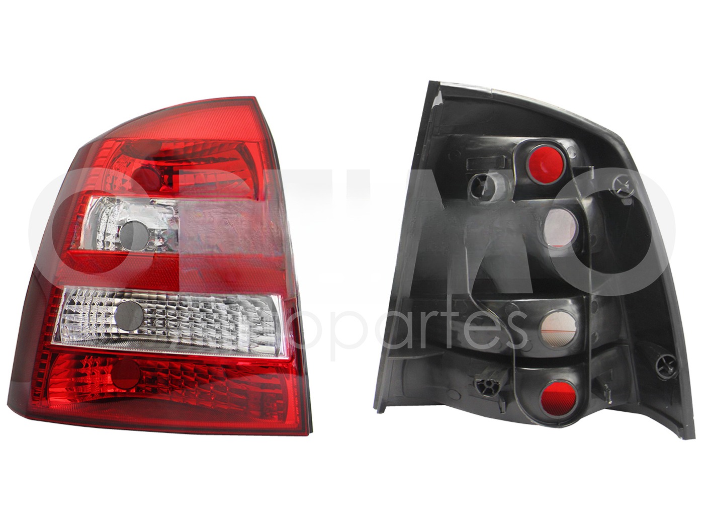 CALAVERA IZQ S/ARNES CLARA 4PTAS (ROJO/BLANCO/BLANCO)