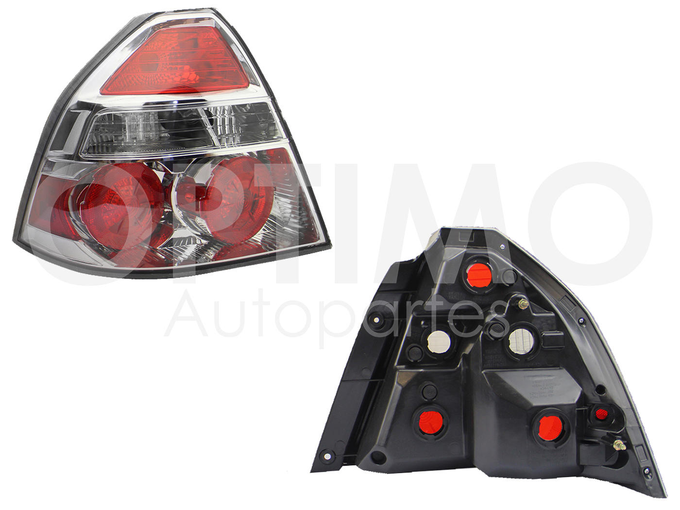 CALAVERA IZQ S/ARNES F/CROMADO C/MICAS ROJAS (AVEO 2017)