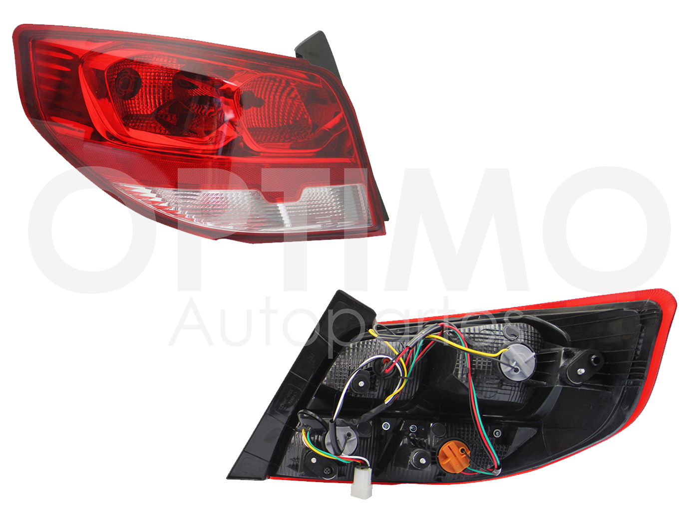 CALAVERA IZQ C/ARNES (ROJO/BLANCO)