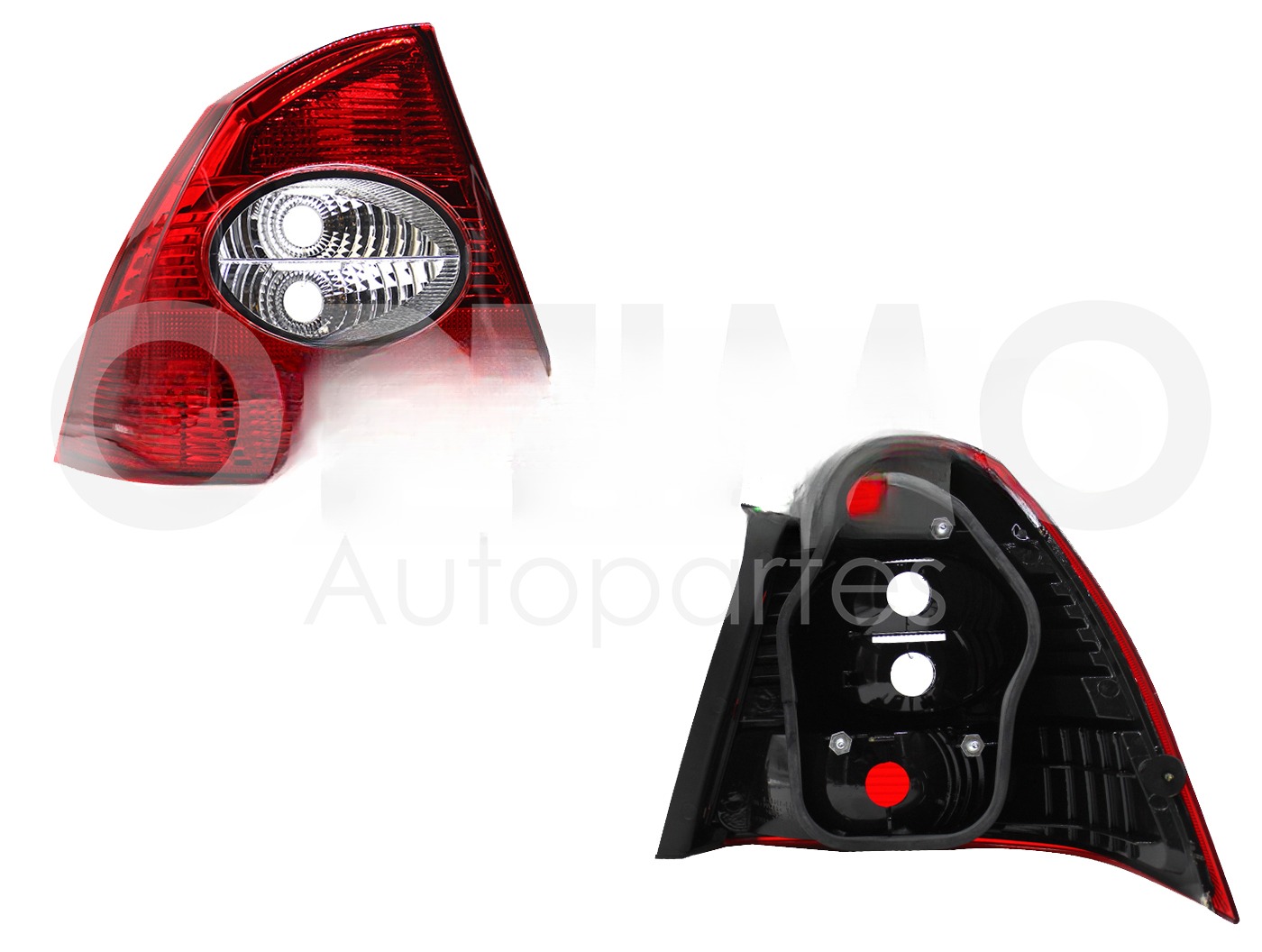 CALAVERA IZQ S/ARNES 4PTAS (ROJO/BLANCO)