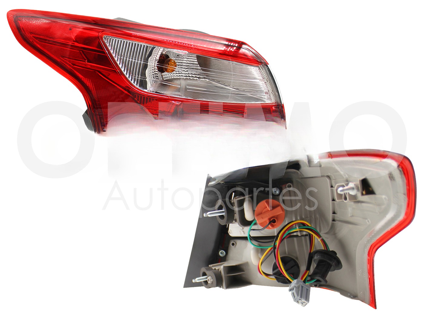 CALAVERA IZQ EXT C/ARNES 4PTAS (ROJO/BLANCO)