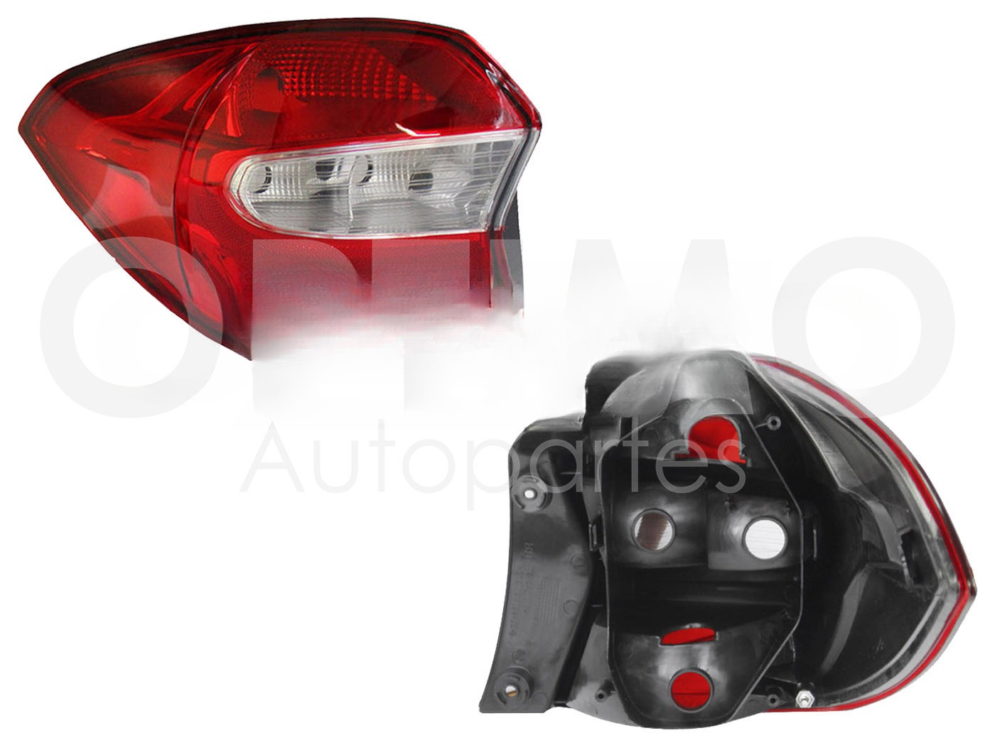 CALAVERA IZQ S/ARNES 4PTAS (ROJO/BLANCO)