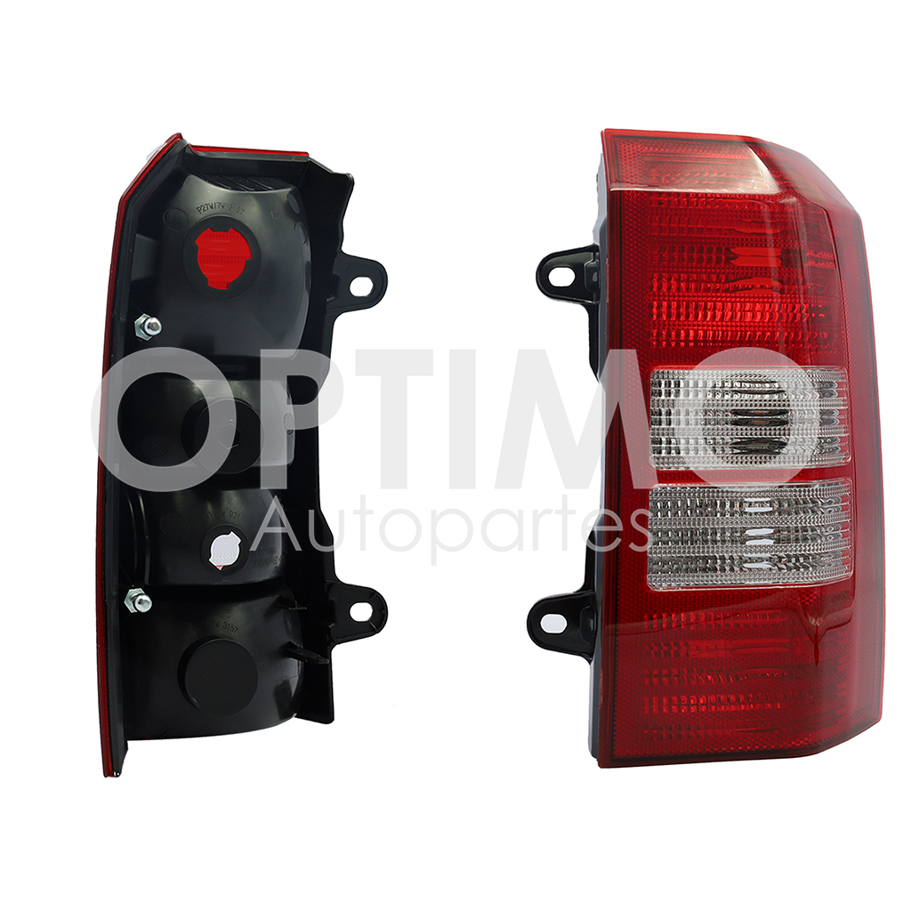 CALAVERA DER S/ARNES 2FOCOS (ROJO/BLANCO/BLANCO)