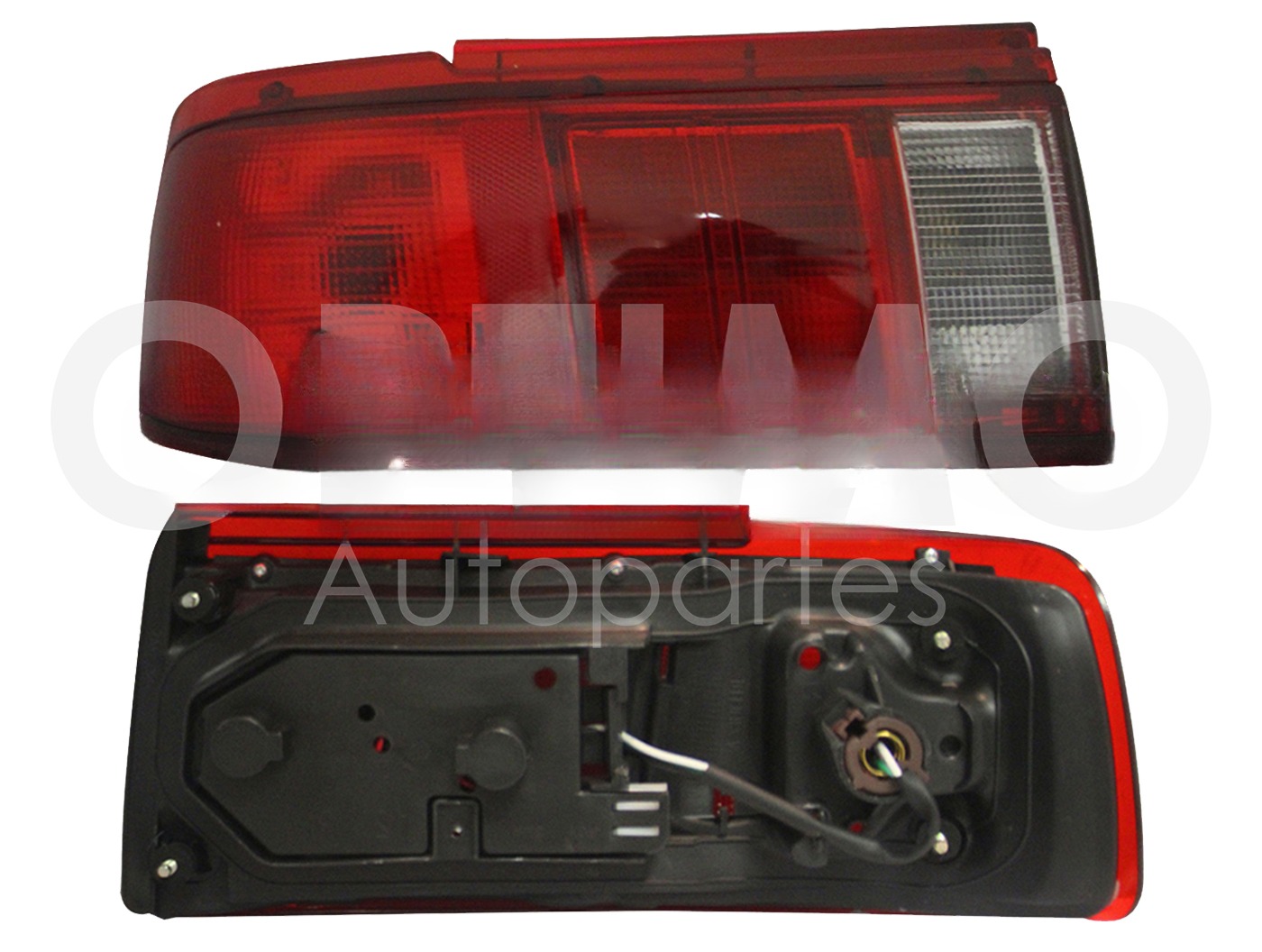 CALAVERA IZQ C/ARNES FILO ROJO (ROJO/ROJO/BLANCO)