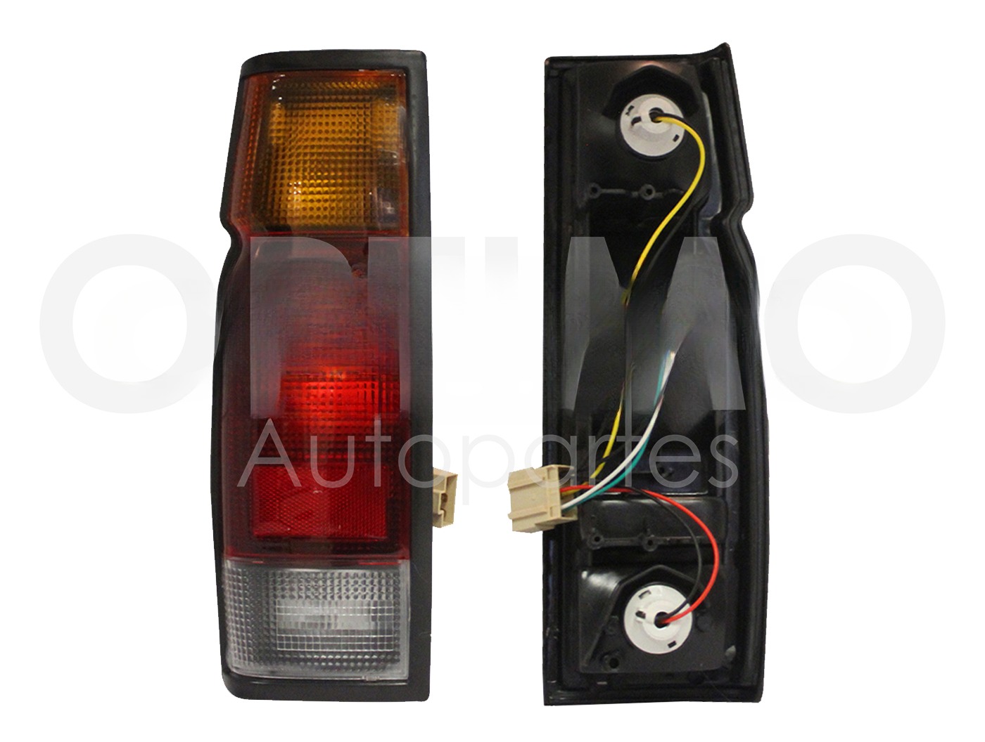 CALAVERA IZQ C/ARNES CORTA (AMBAR/ROJA/BLANCO)