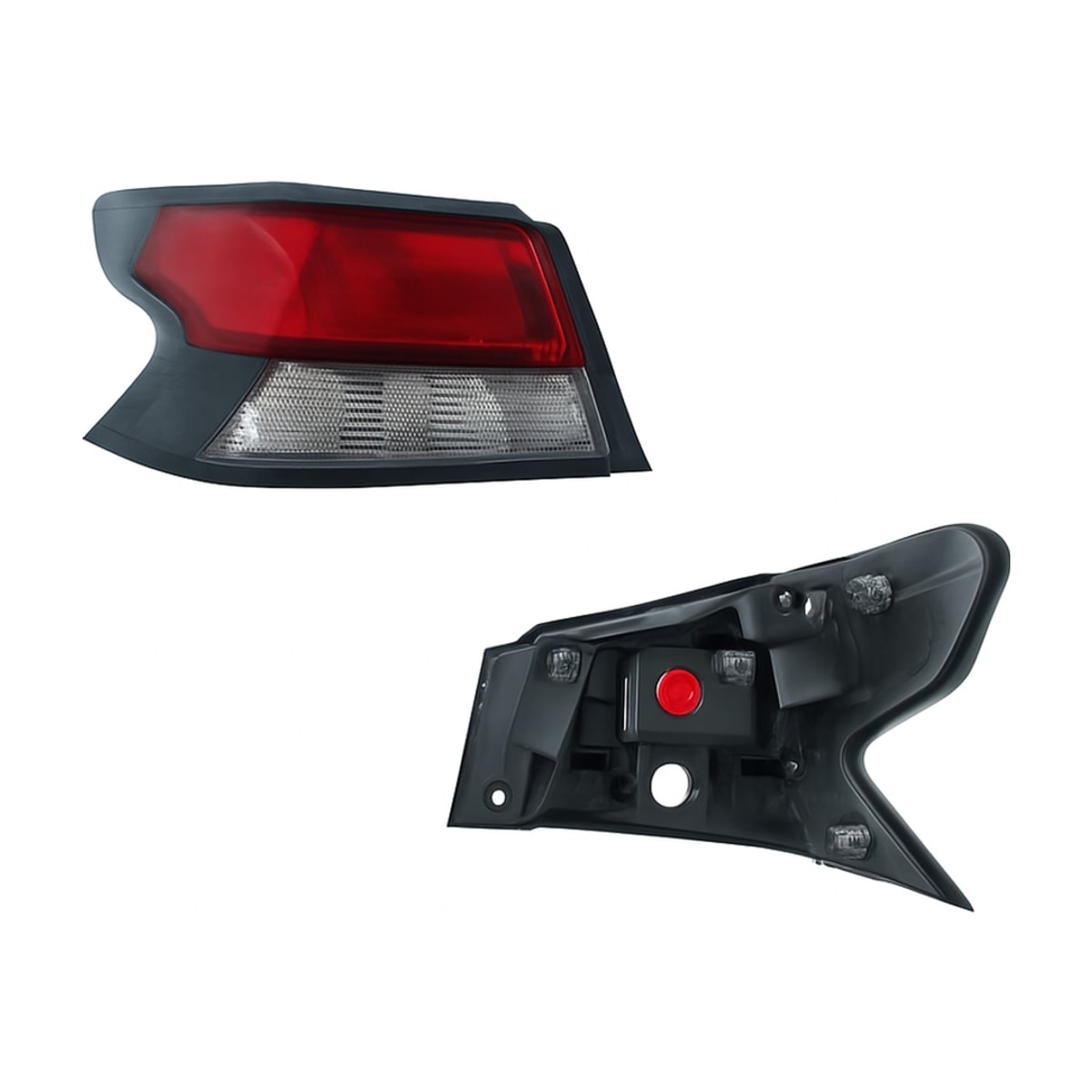 CALAVERA IZQ EXT S/ARNES OSCURA FILO NEGRO (ROJO/BLANCO/ROJO)