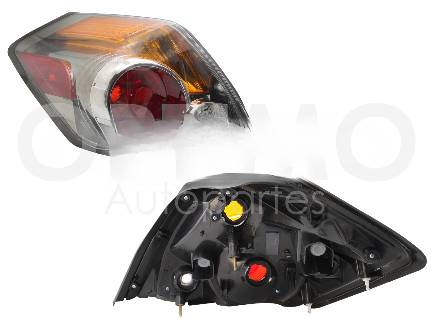 CALAVERA IZQ S/ARNES (AMBAR/ROJO/BLANCO)