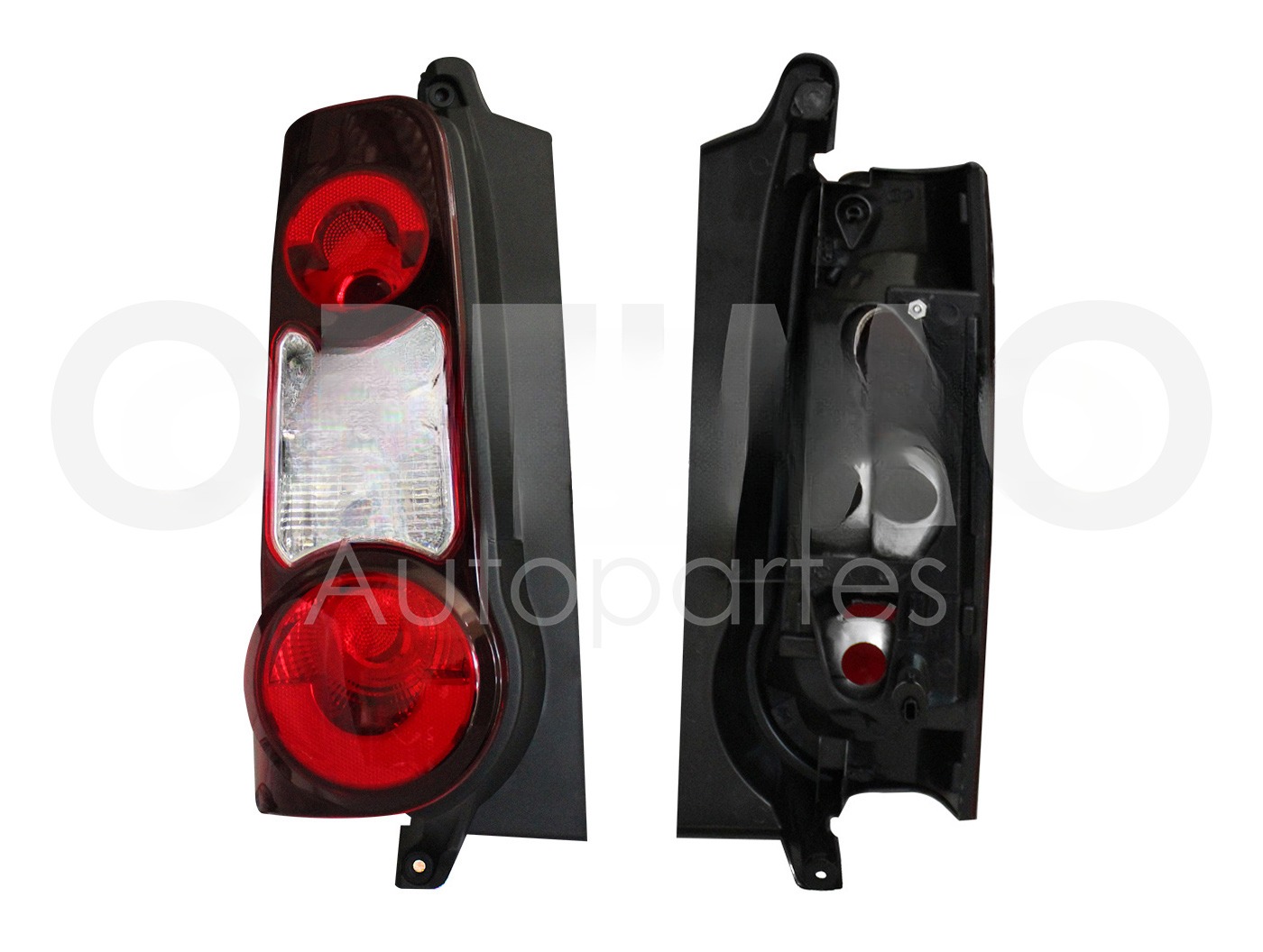 CALAVERA IZQ S/ARNES OSCURA (ROJO/BLANCO/ROJO)