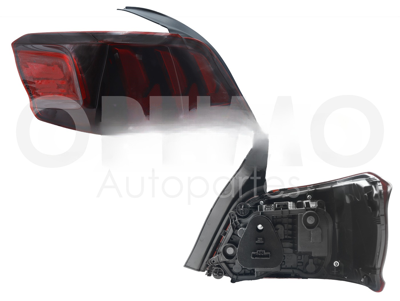 CALAVERA IZQ C/ARNES OSCURA (ROJO/BLANCO)