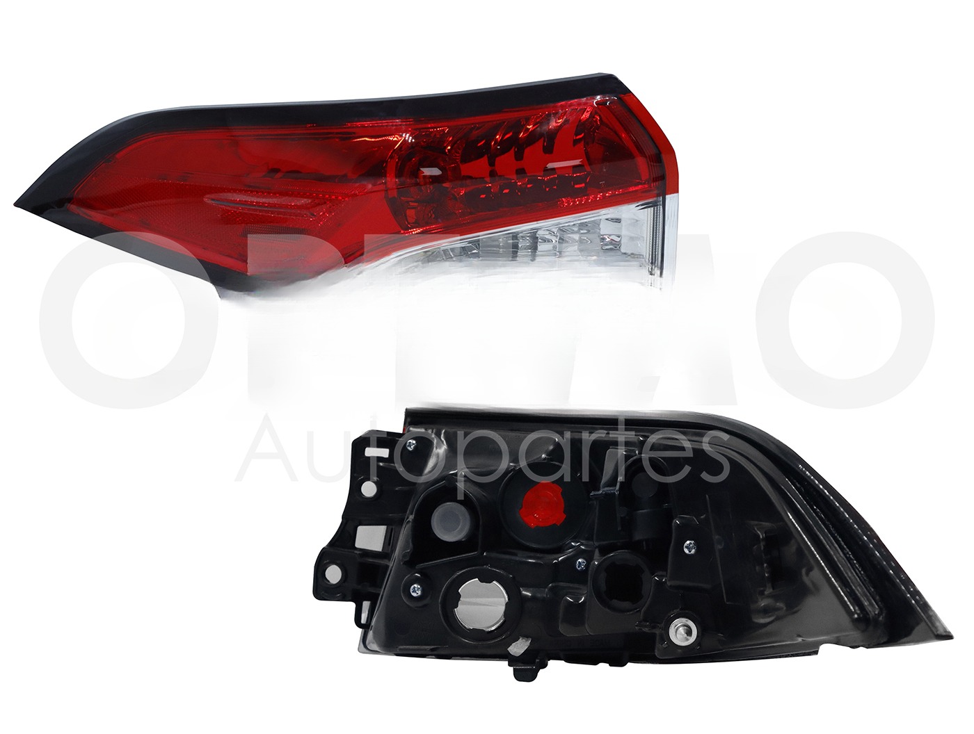 CALAVERA IZQ EXT S/ARNES S/LED (ROJO/BLANCO)