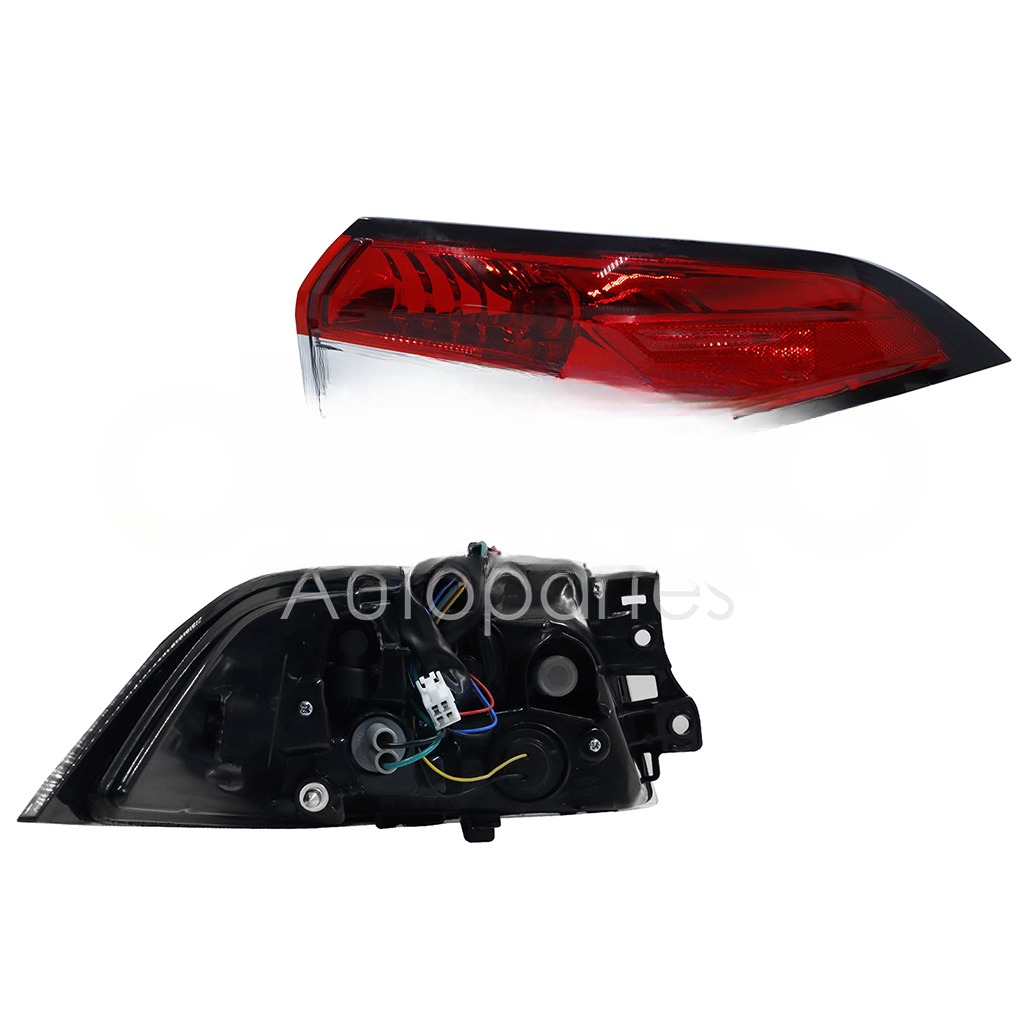 CALAVERA DER EXT C/ARNES C/LED (ROJO/BLANCO)