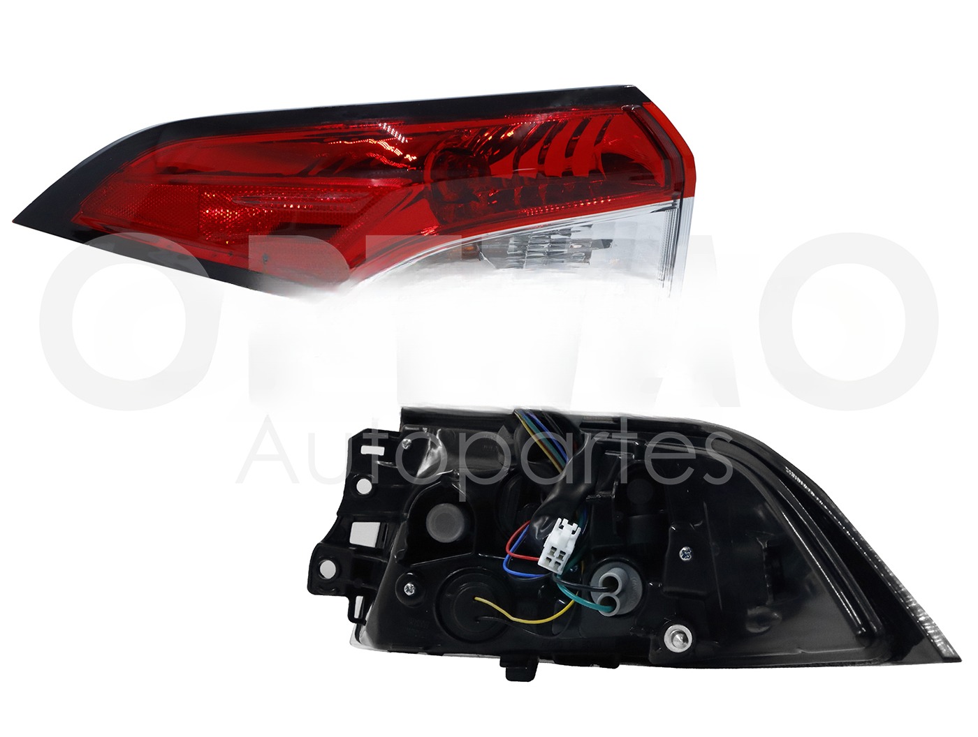CALAVERA IZQ EXT C/ARNES C/LED (ROJO/BLANCO)