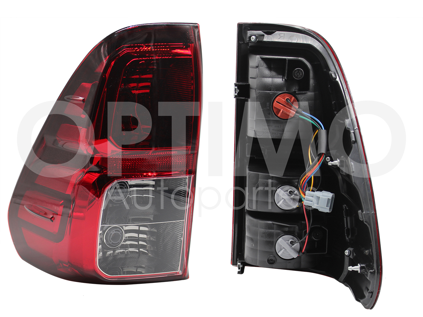 CALAVERA IZQ C/ARNES OSCURA (SENCILLA/DOBLE CABINA) (ROJO/BLANCO/BLANCO)