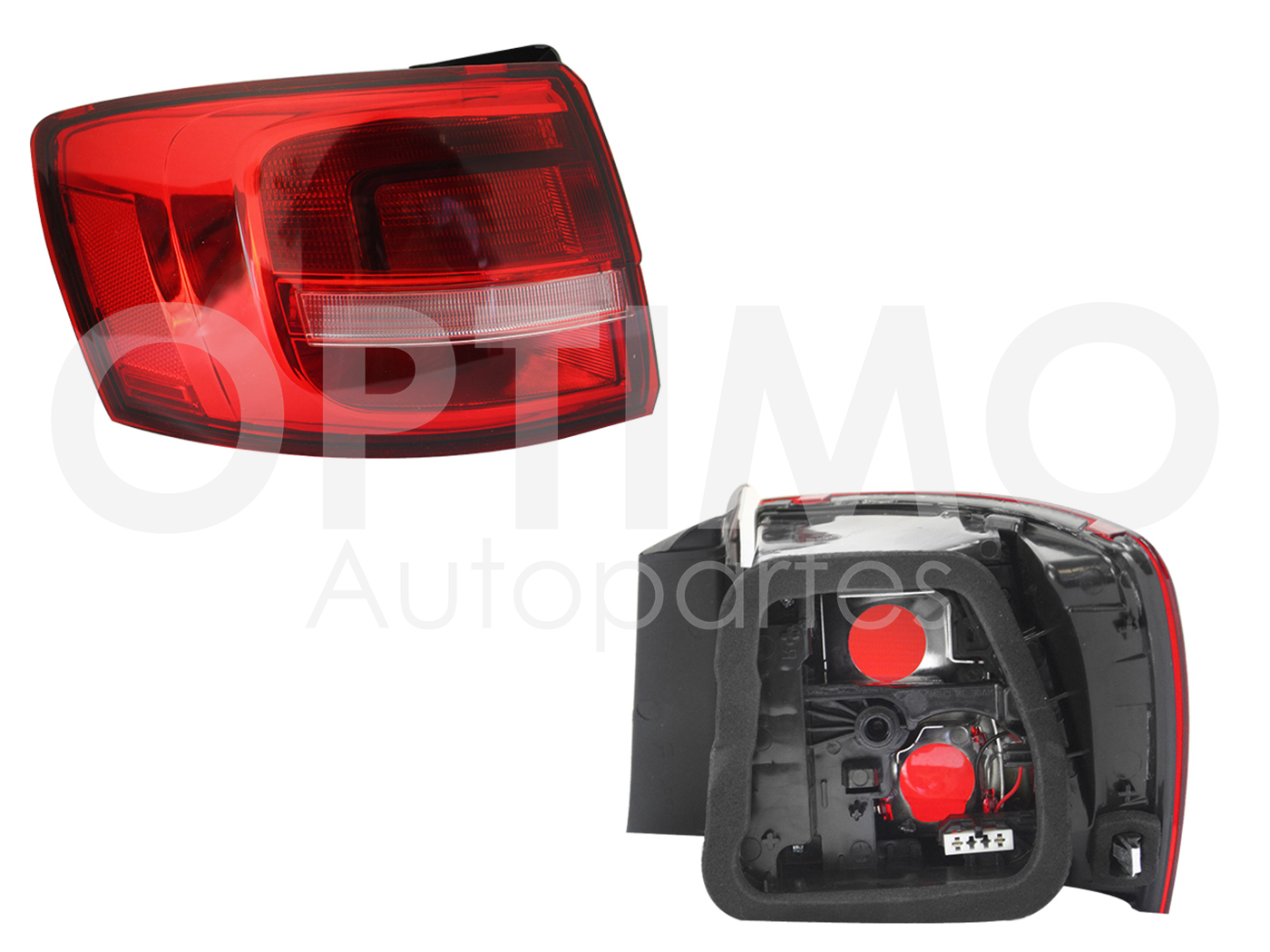 CALAVERA IZQ EXT S/ARNES CLARA (ROJO/BLANCO)