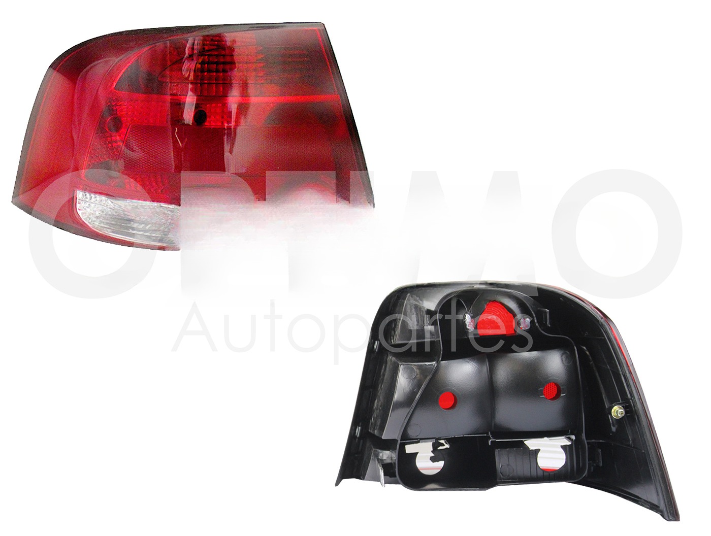 CALAVERA IZQ S/ARNES CLARA 4PTAS (ROJO/BLANCO)