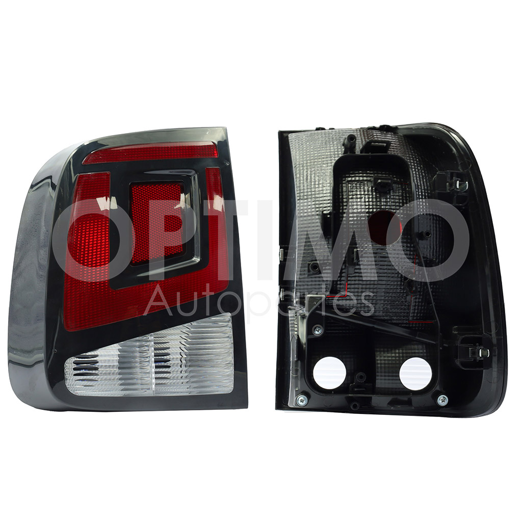 CALAVERA IZQ S/ARNES OSCURA FILO NEGRO (ROJO/BLANCO)