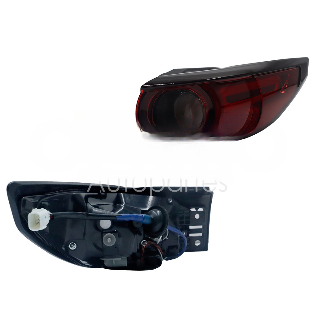CALAVERA DER EXT C/ARNES C/LED OSCURA (BLANCO/ROJO)