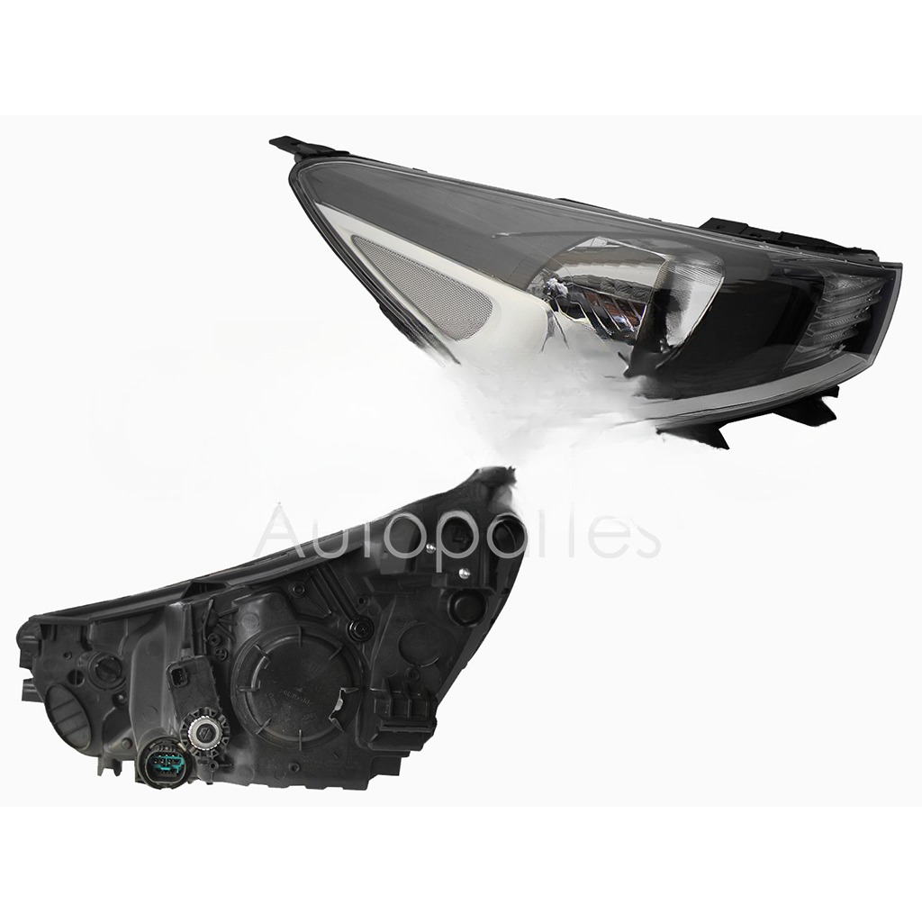 FARO DER F/NEGRO C/MOTOR S/LUPA C/MICA BLANCO FILO CROMO (SEDAN/H-BACK)