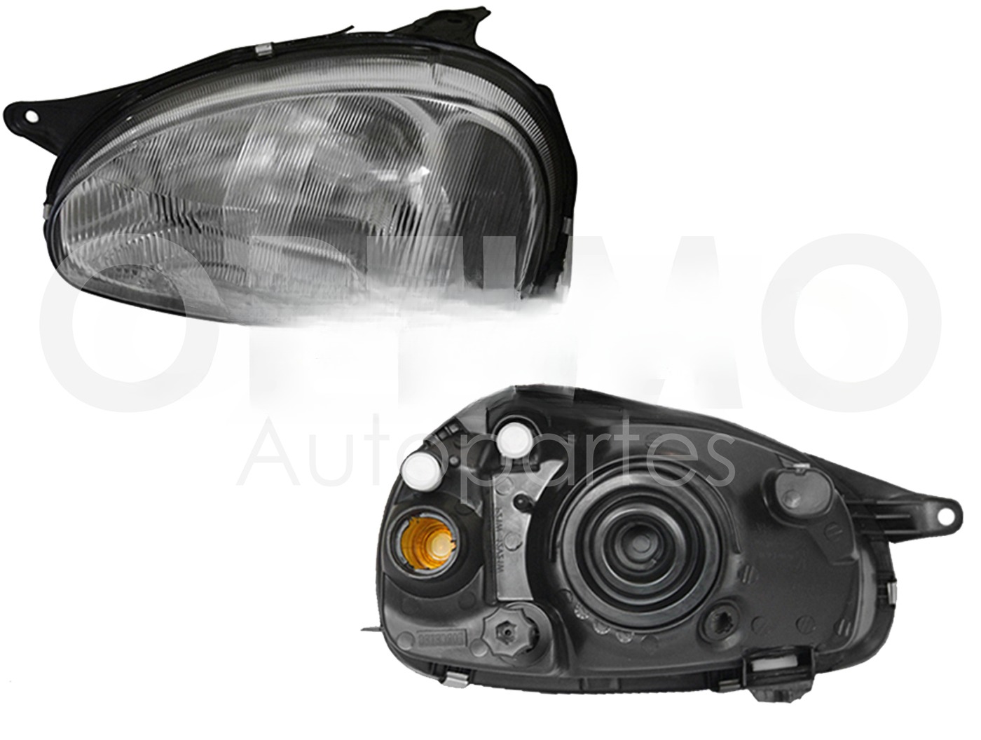 FARO IZQ F/CROMADO RAYADO VIDRIO 3-4-5PTAS