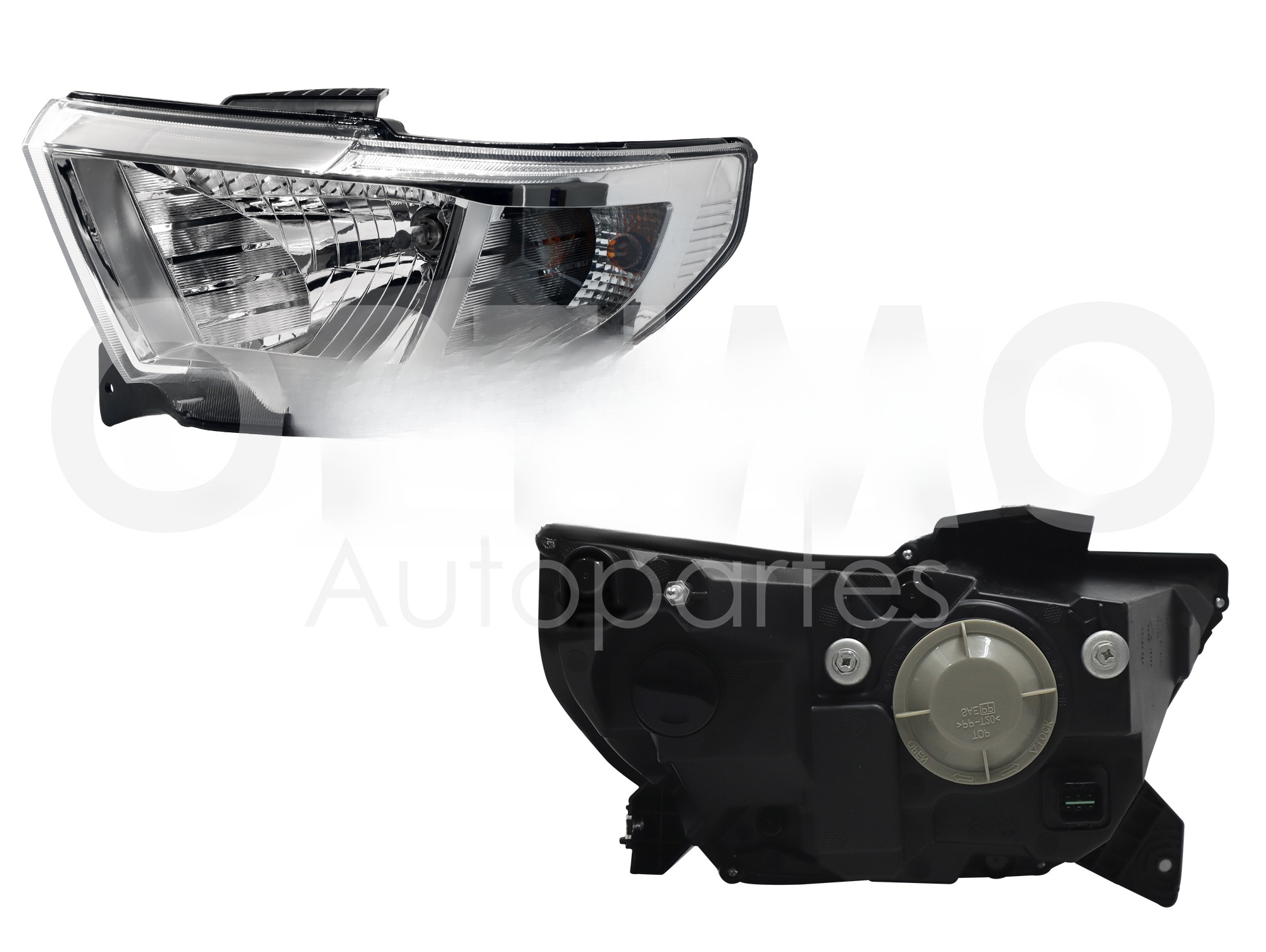 FARO IZQ FONDO CROMADO