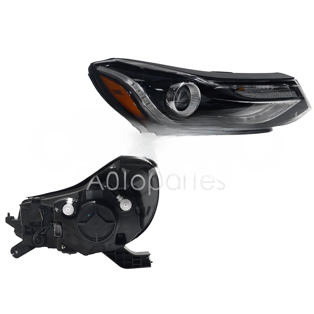 FARO DER F/NEGRO C/LED C/LUPA C/MICA AMBAR