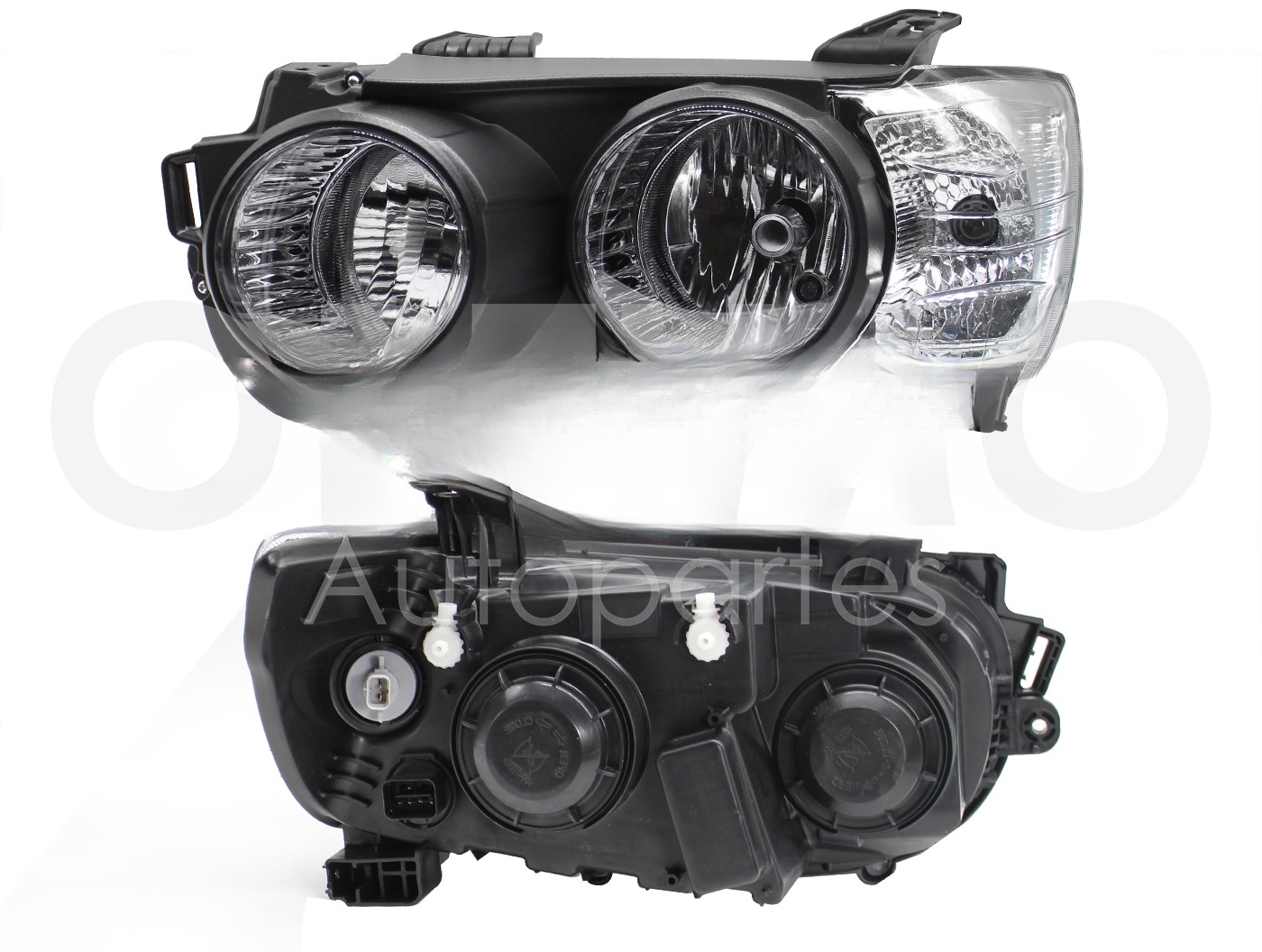 FARO IZQ F/CROMADO S/MICA S/ARILLO CROMO (5PINES)