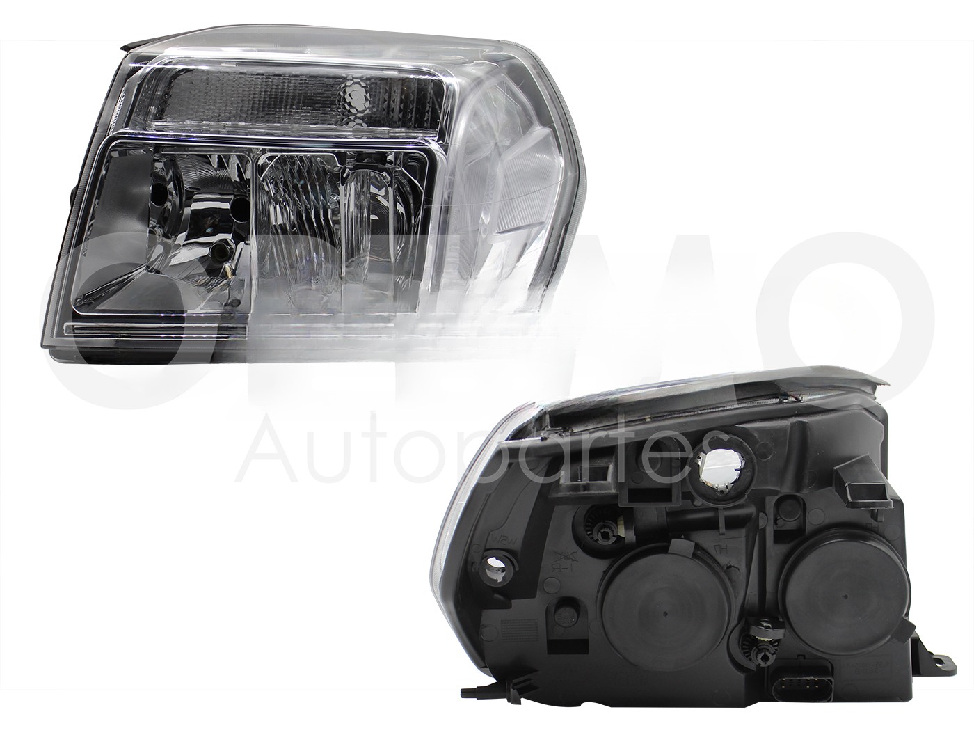 FARO IZQ FONDO CROMADO