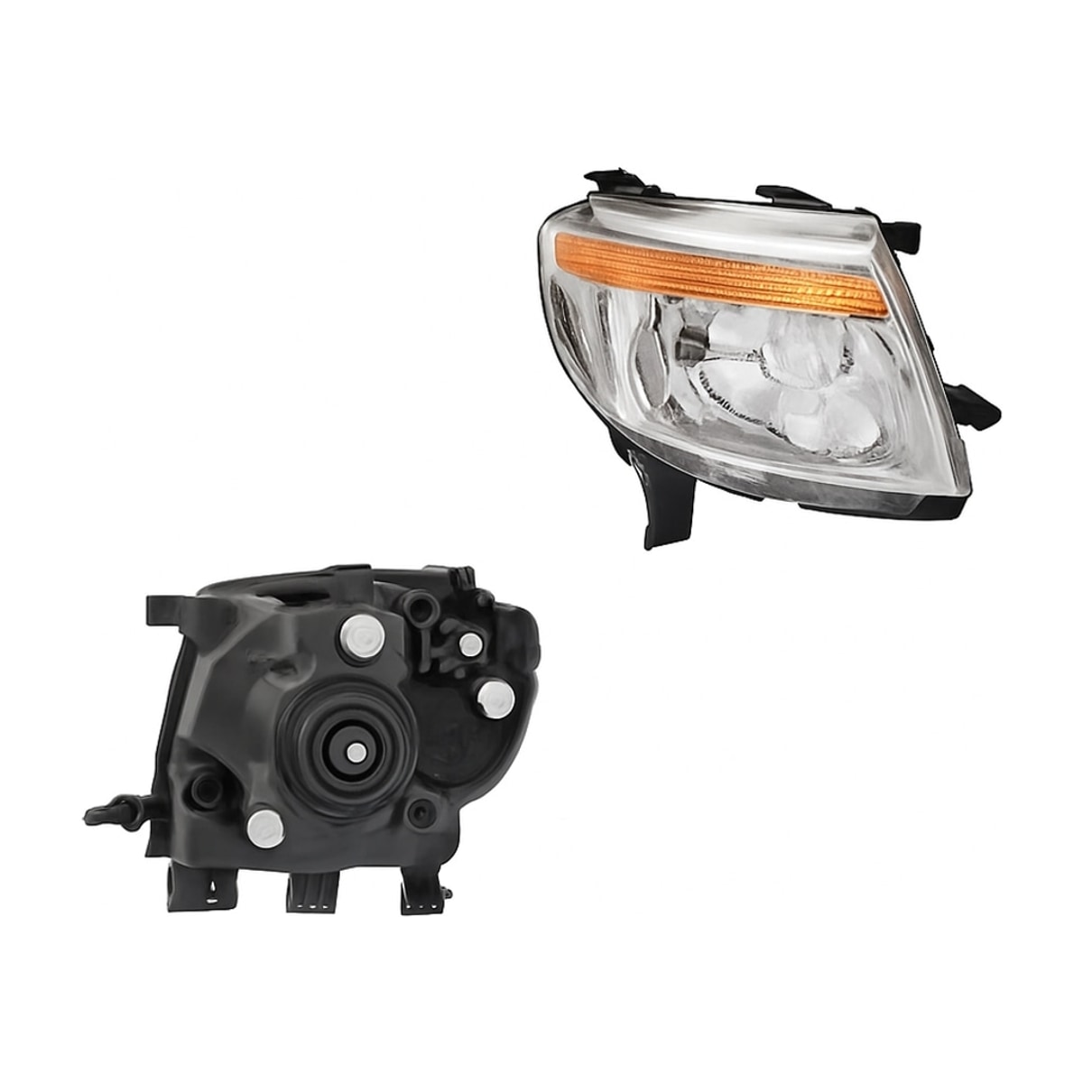 FARO DER F/CROMADO S/MOTOR C/MICA AMBAR