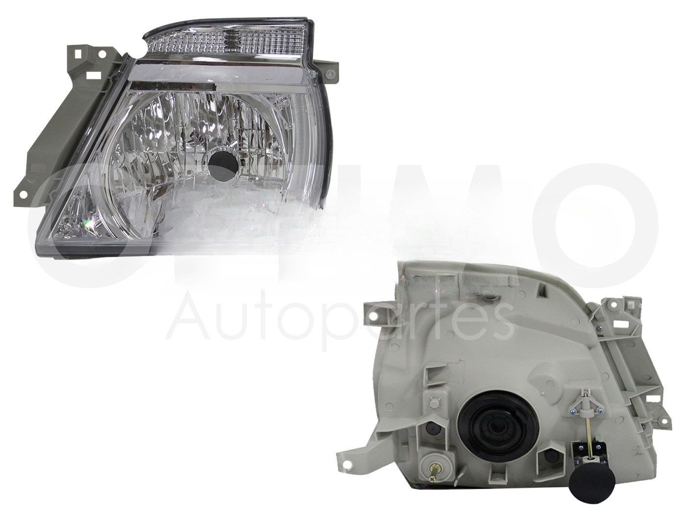 FARO IZQ FONDO CROMADO