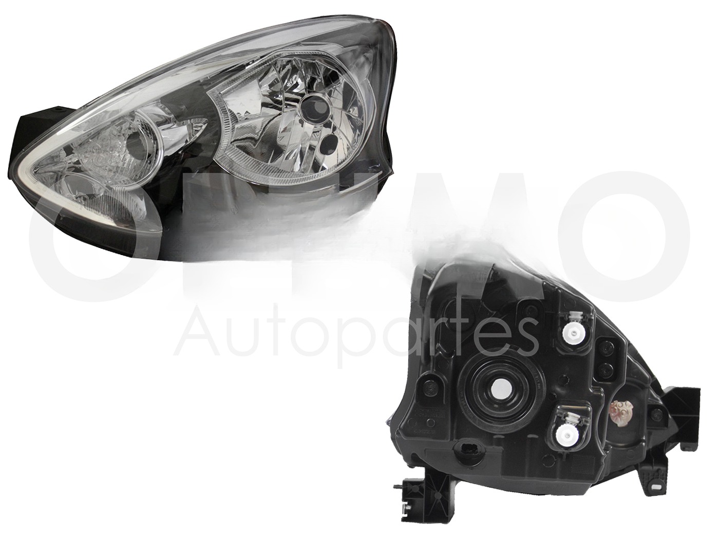 FARO IZQ F/CROMADO S/MOTOR